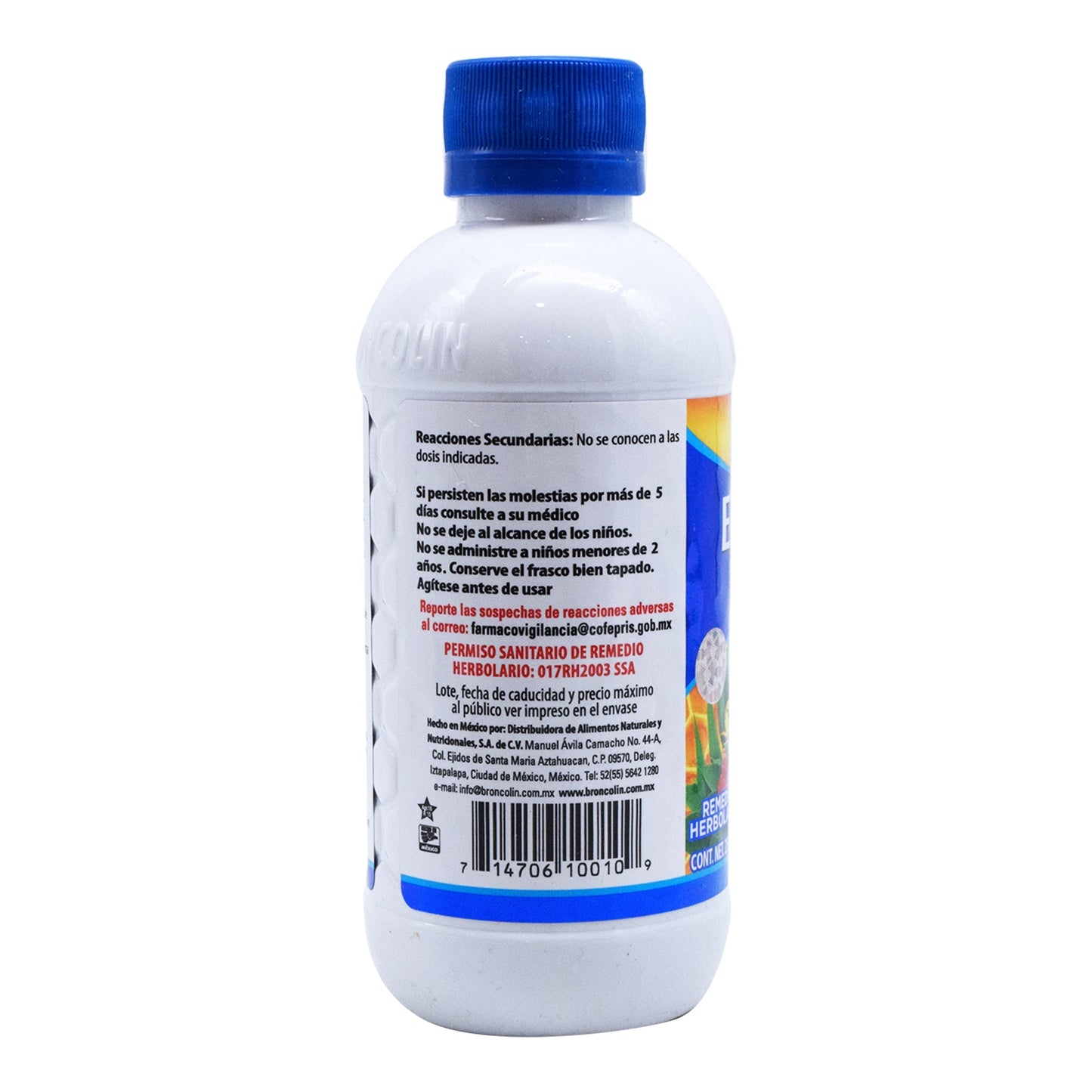 Jarabe Etiqueta Azul 250 Mililitros (BRONCOLIN)