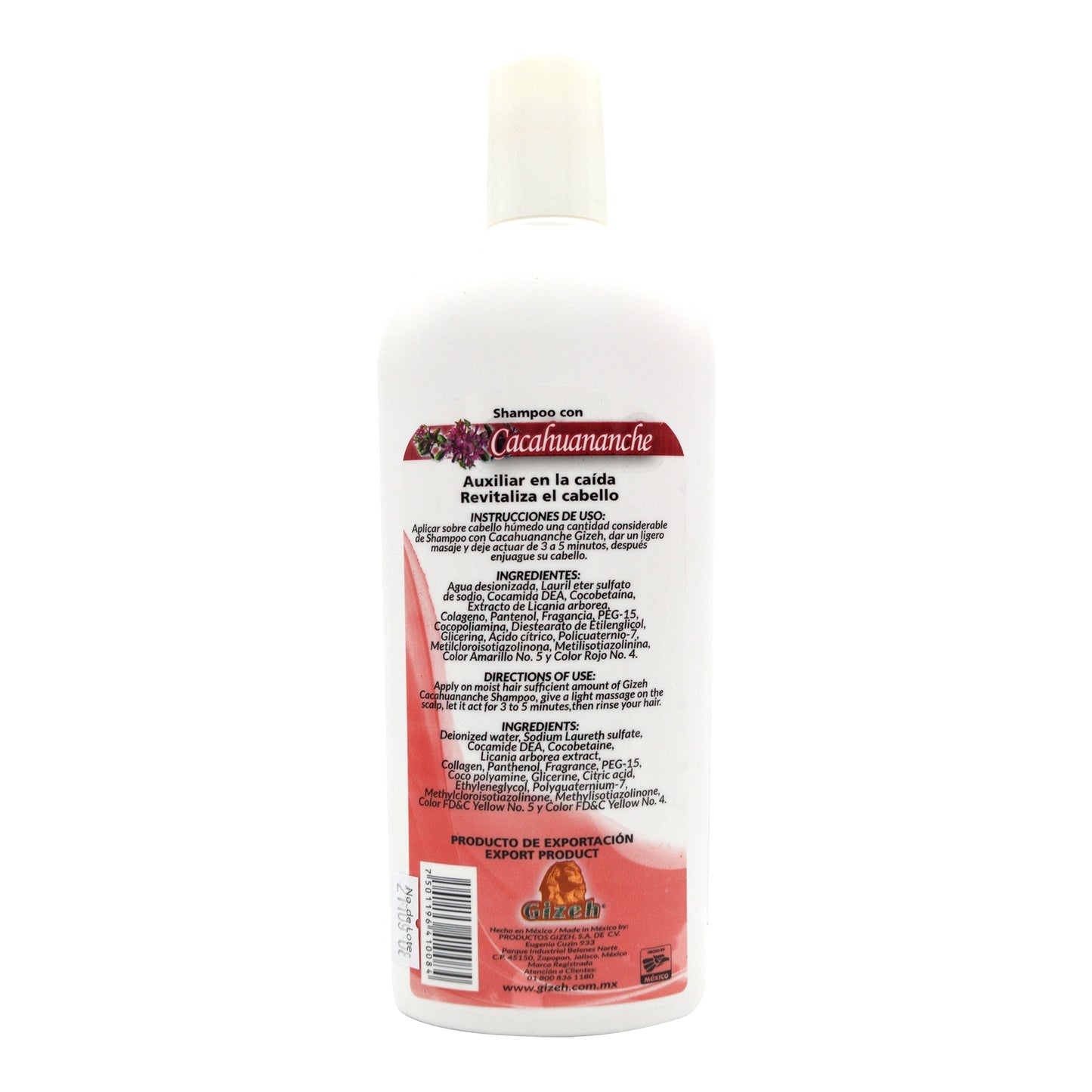Shampoo Cacahuananche 500 Mililitros (GIZEH)
