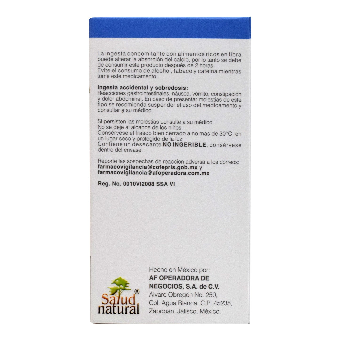Calcio Caltron 600 Con Magnesio 60 Tabletas (SALUD NATURAL)