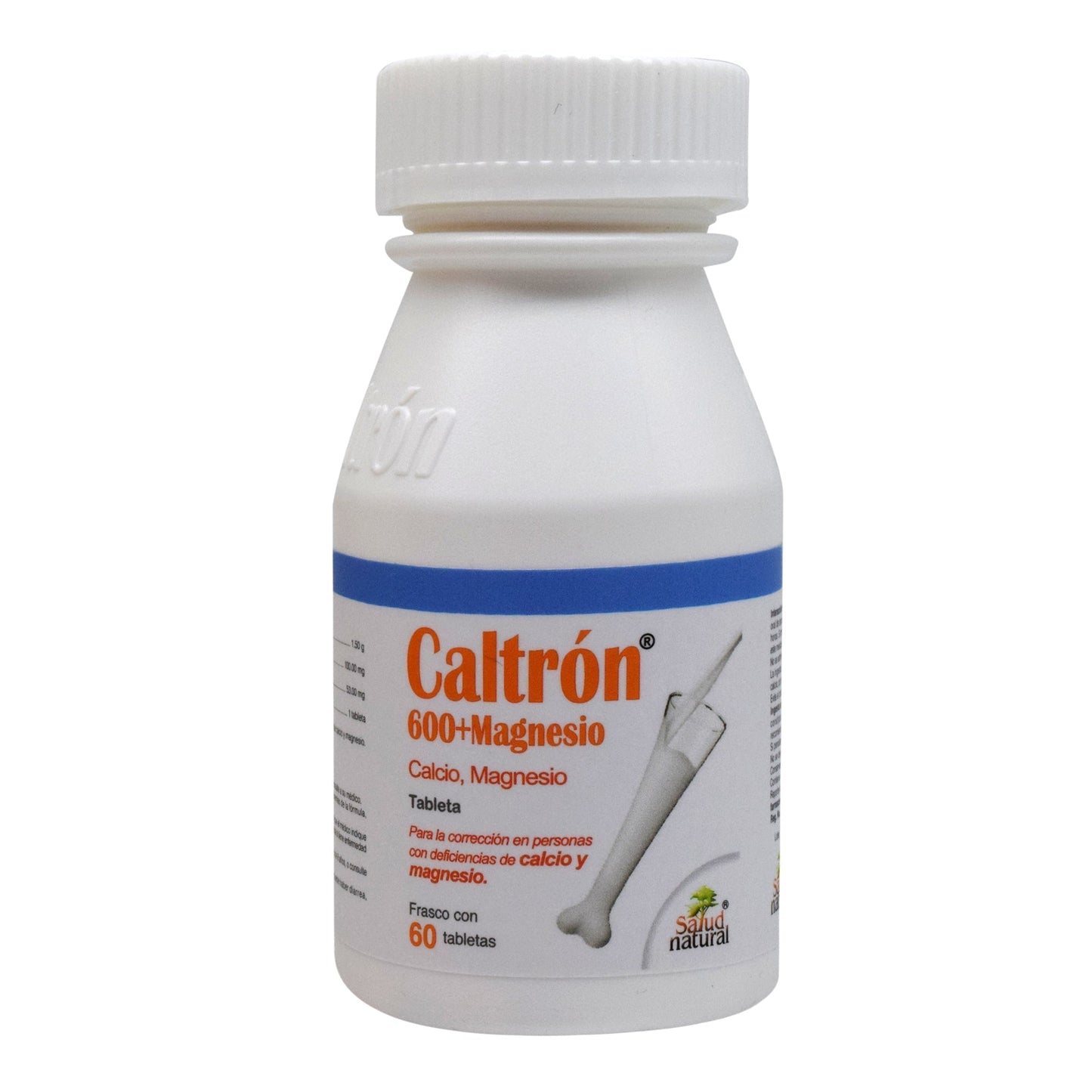 Calcio Caltron 600 Con Magnesio 60 Tabletas (SALUD NATURAL)