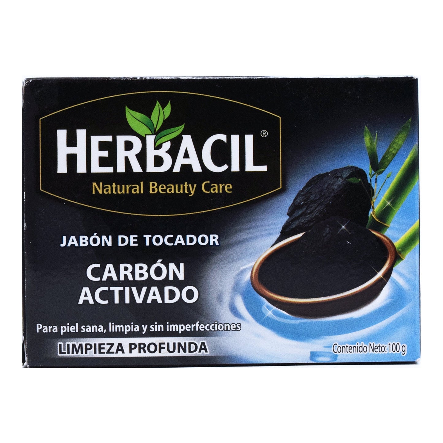 Jabon De Carbon Activado 100 G (HERBACIL)