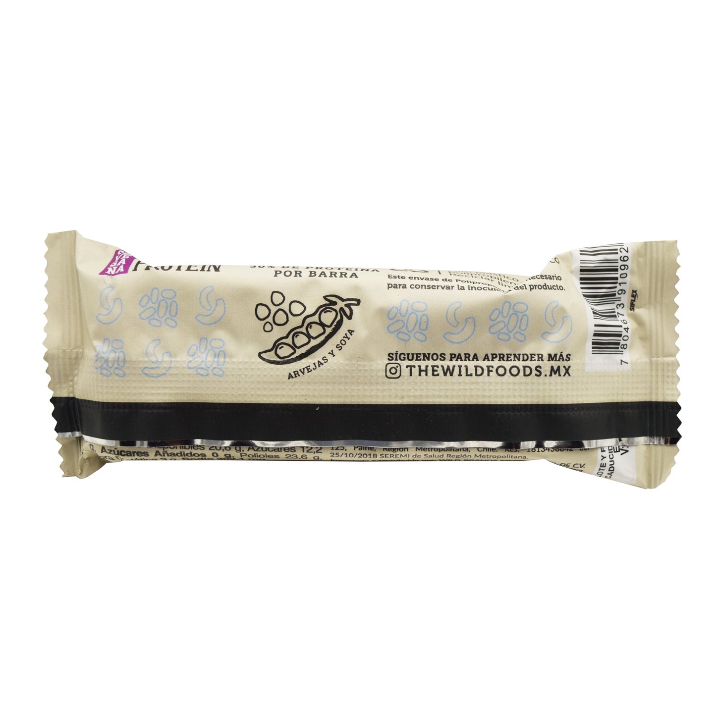 Barra De Proteina Chocolate Y Coco 45 G (Paquete 16) (WILD PROTEIN)