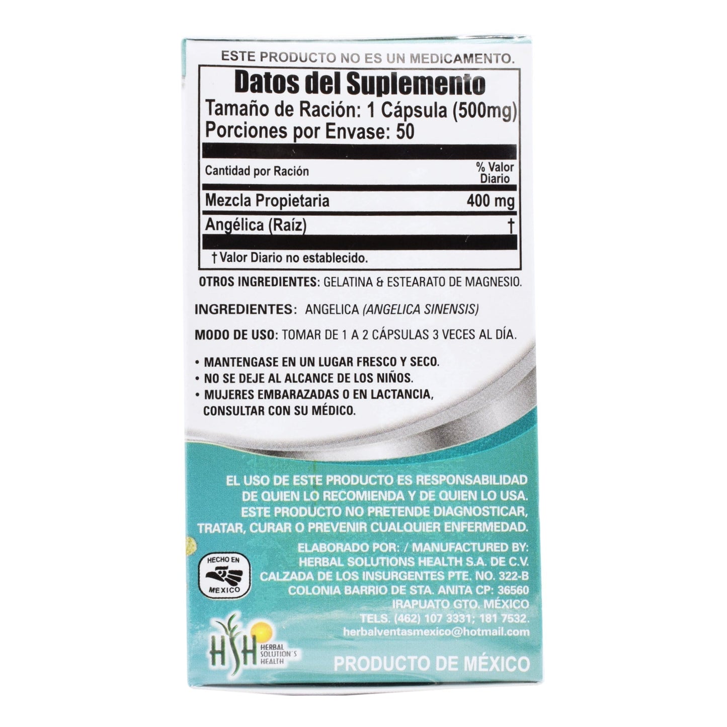Dong Quai 50 Cápsulas (NATURAL VITALITY)