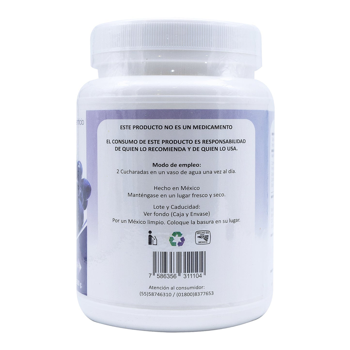 Colageno Collagen Uva 500 G (NATURAL JAHVS)