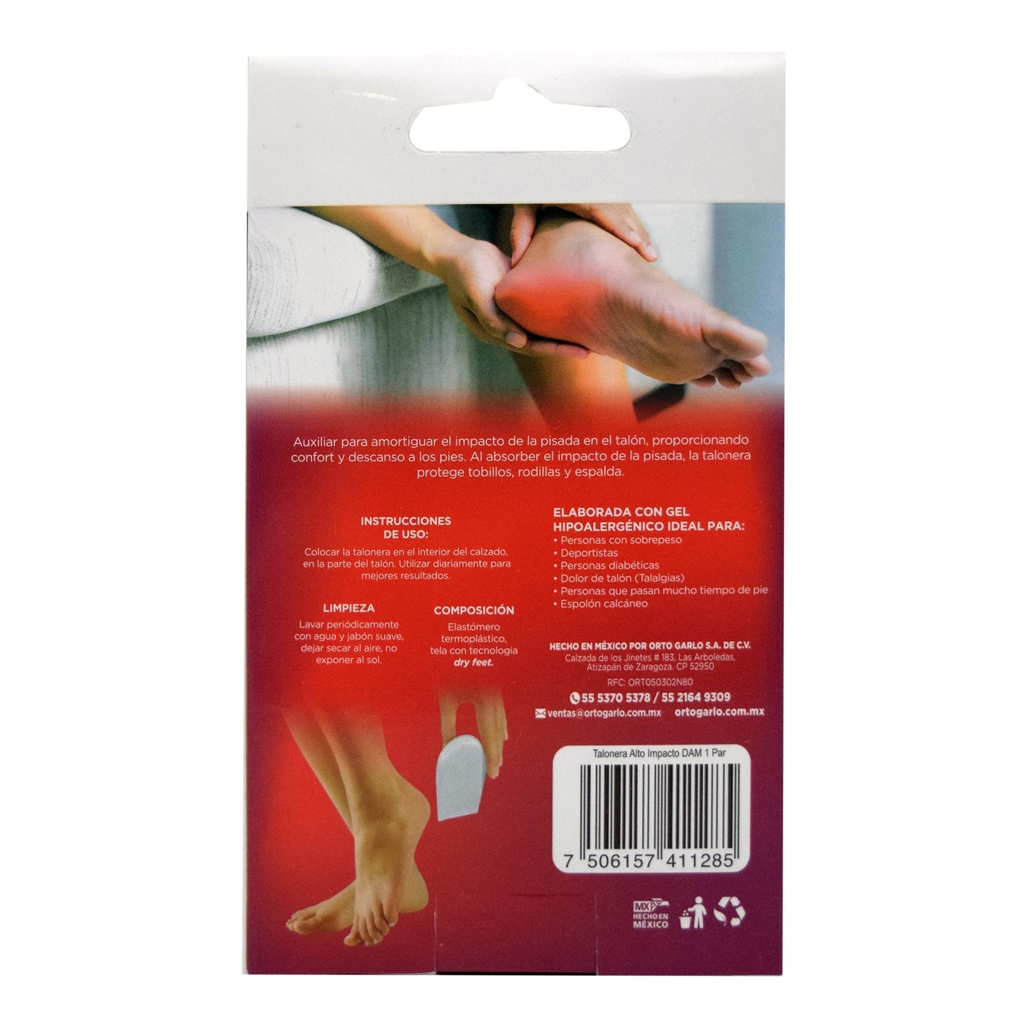 Talonera De Gel Alto Impacto Dama (SAYCO)