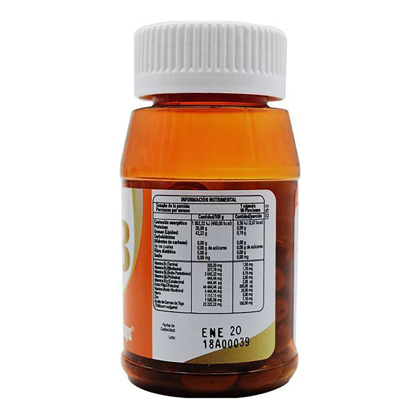Complejo B + Hierro + Zinc 90 Cápsulas GELCAPS – Energía, sistema inmune