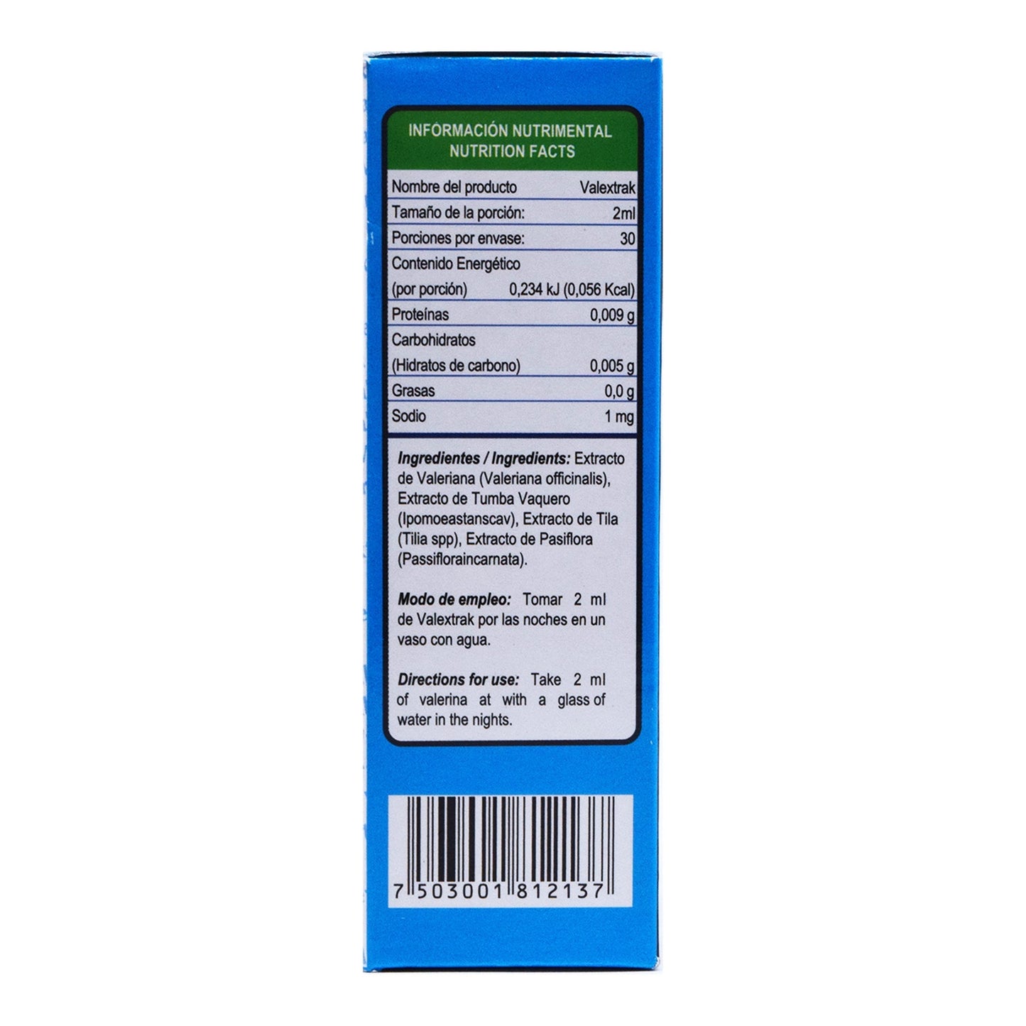Valeriana Extracto 60 Mililitros (YOATZIN)