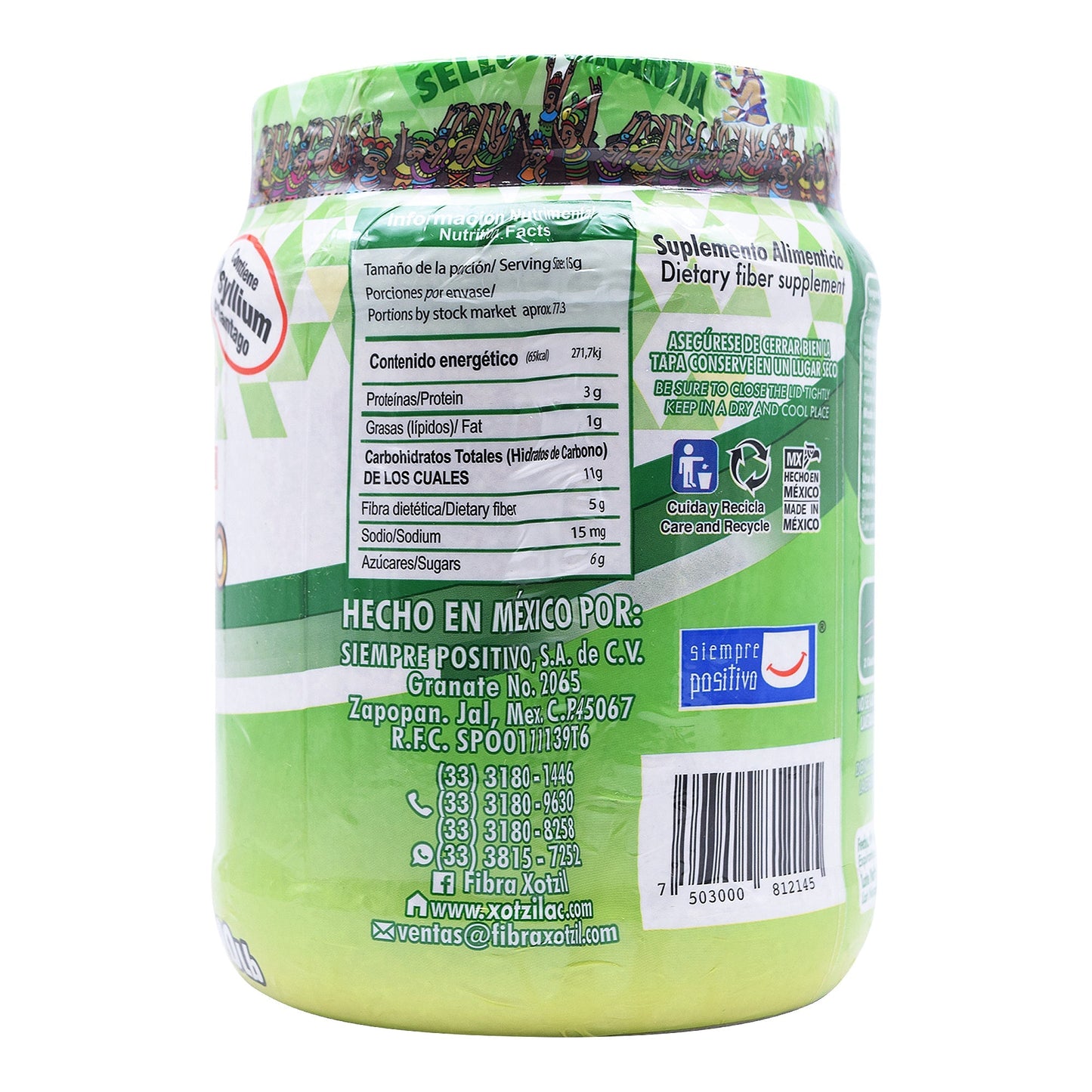 Fibra De Manzana Verde 1160 G (XOTZIL)