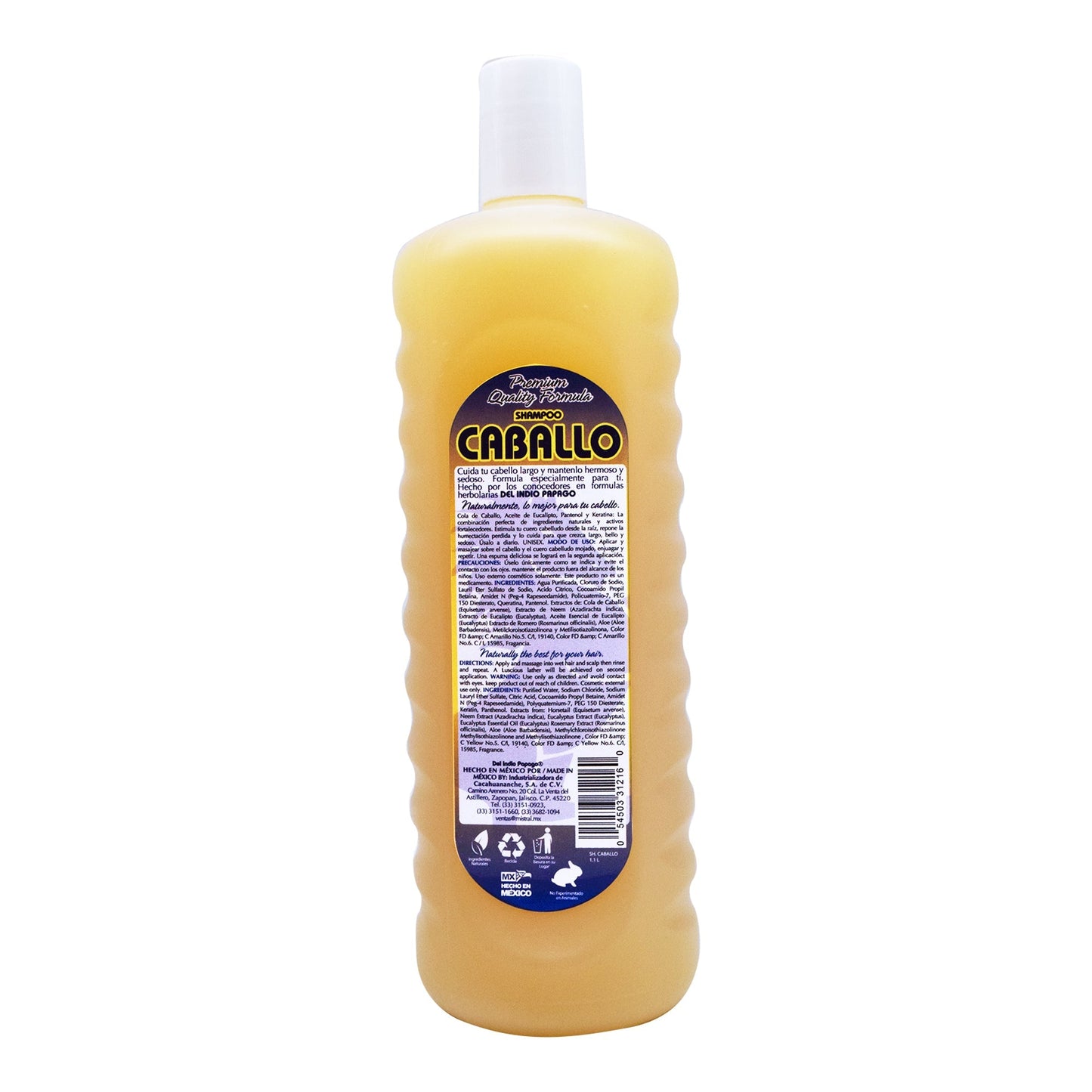 Shampoo Caballo 1100 Mililitros (DEL INDIO PAPAGO)