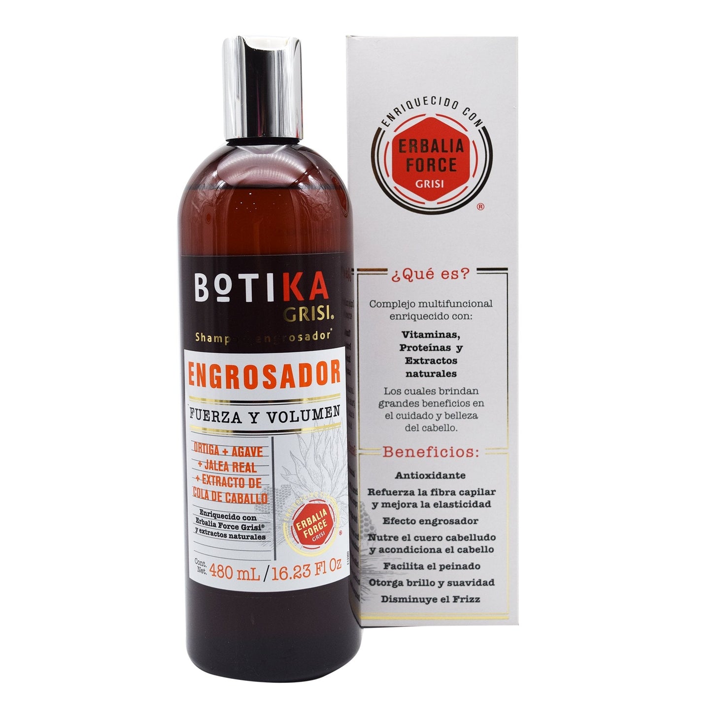 Shampoo Anti Caida 480 Mililitros (BOTIKA GRISI)