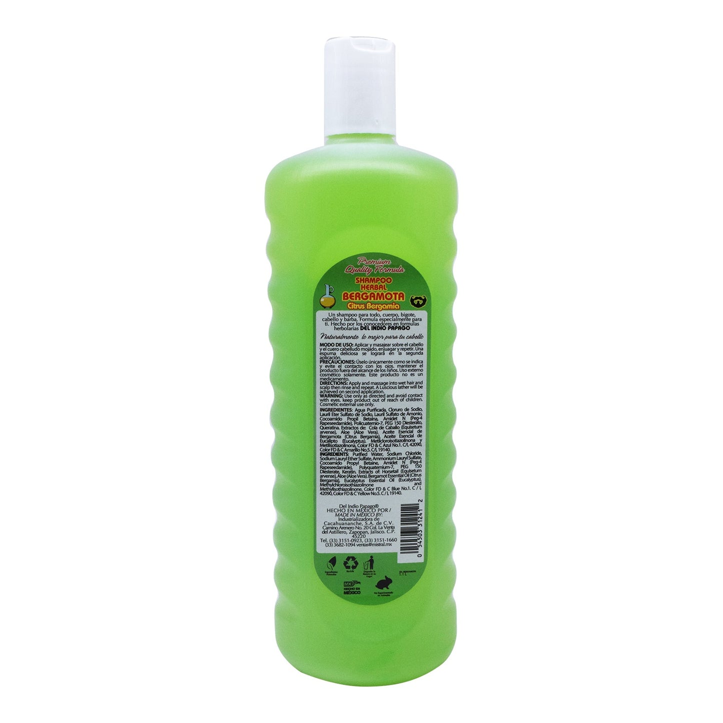 Shampoo Bergamota 1.1 L (DEL INDIO PAPAGO)