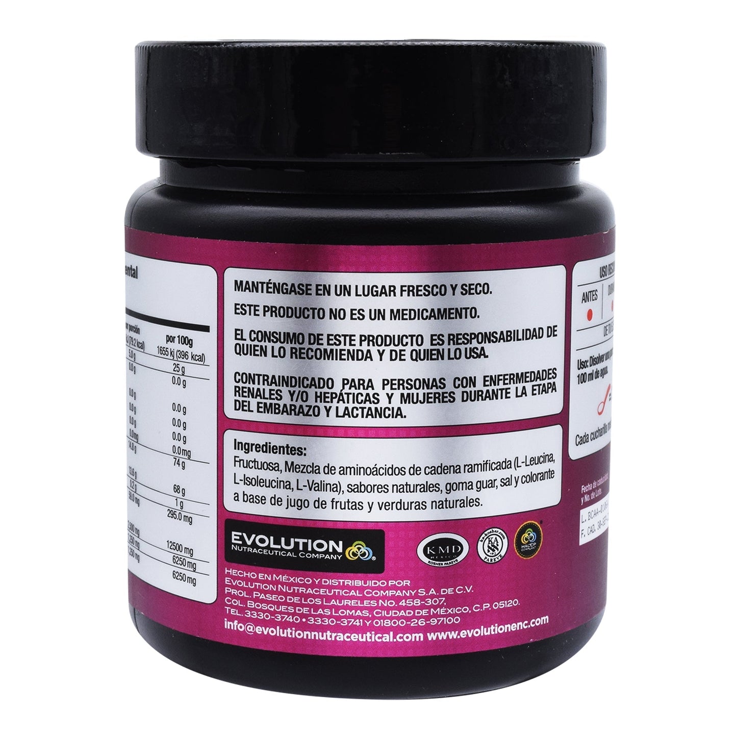 Aminoacidos Bccas Arandano Frambuesa 500 G (EVOLUTION)