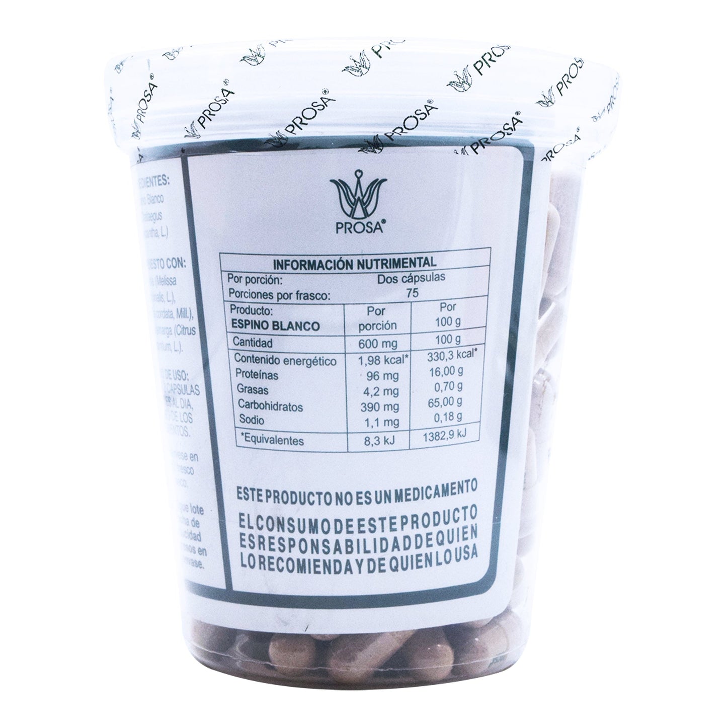 Espino Blanco 150 Cápsulas (PROSA)