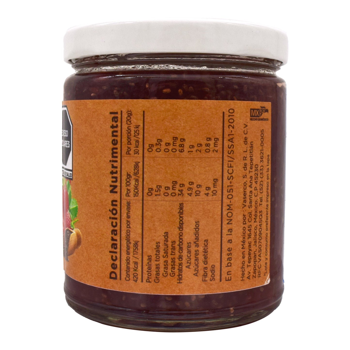 Mermelada Fresa Chia 280 G (E-NATURE)