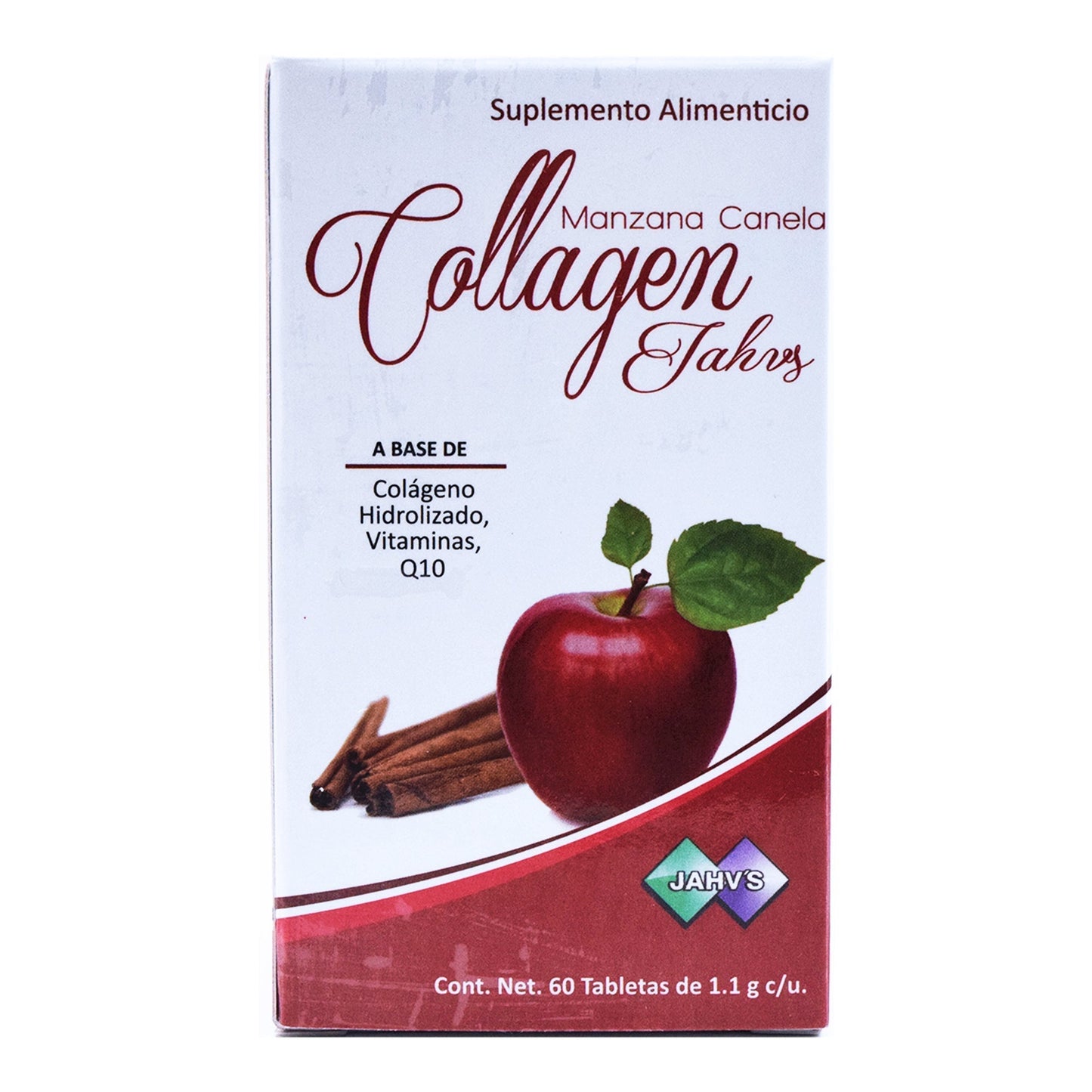 Colageno Collagen Manzana Canela 60 Tabletas (NATURAL JAHVS)