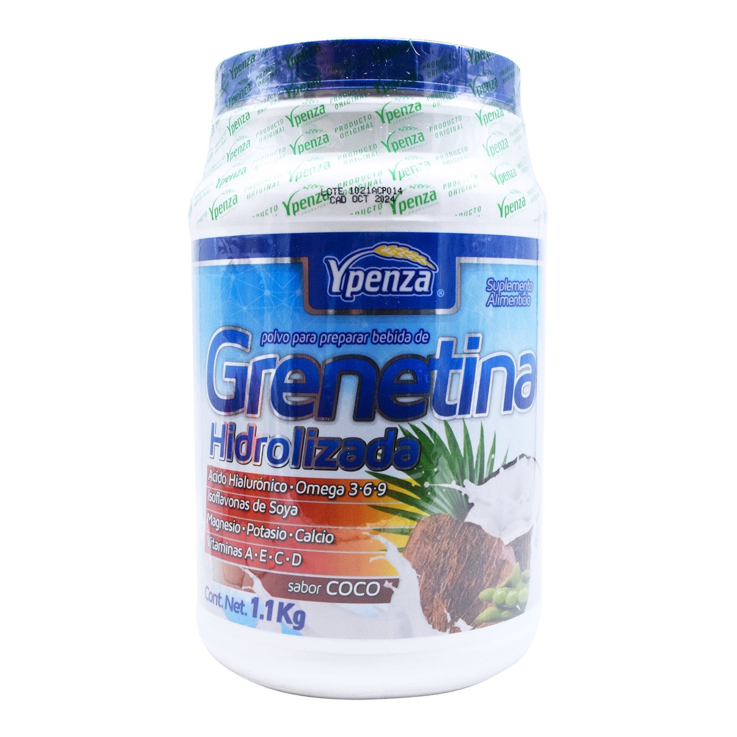 Grenetina Hidrolizada Sabor Coco 1100 G (YPENZA)