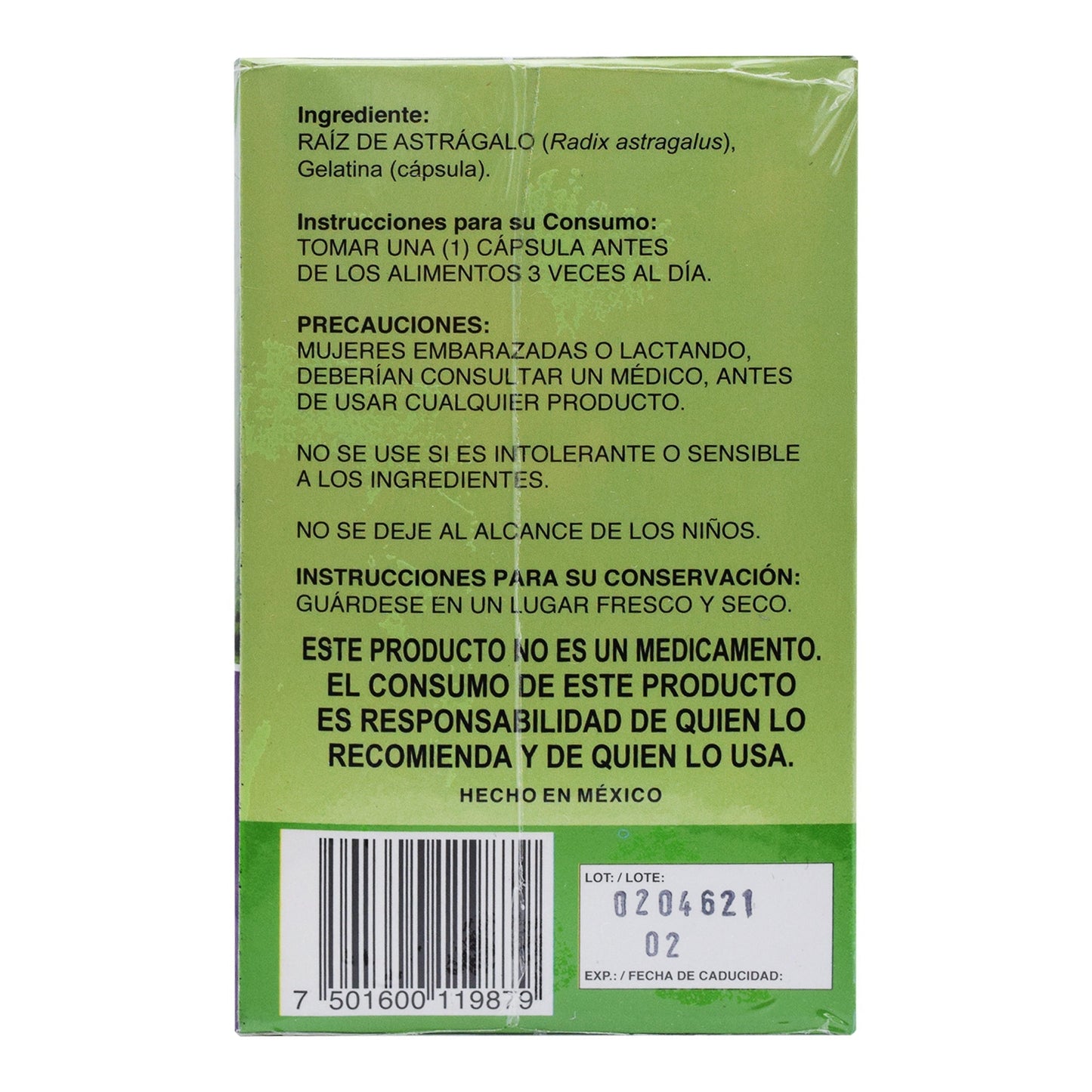 Astragalo 120 Cápsulas (TECNOBOTANICA)