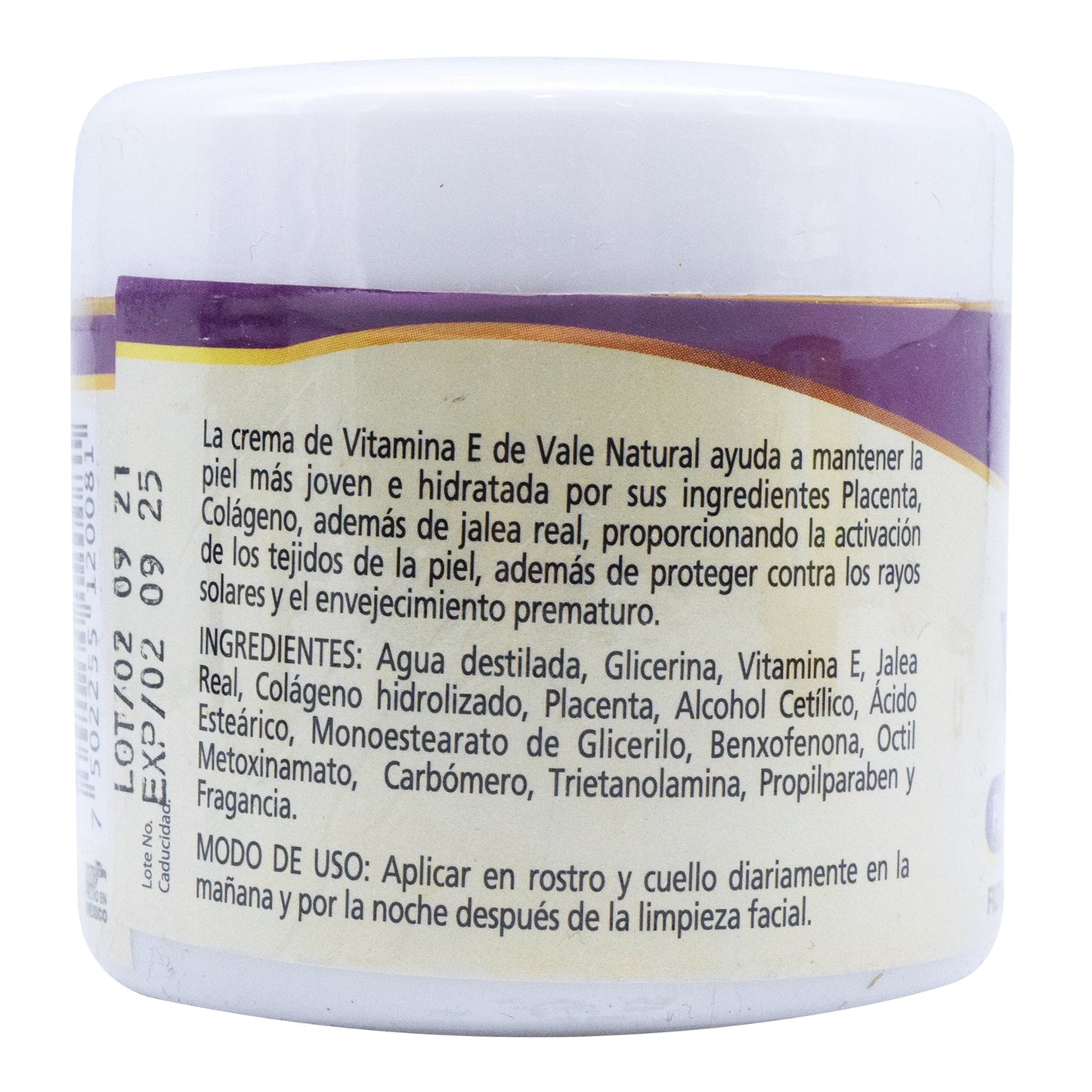 Crema Vit E Y Placenta Fps 50 120 Grs (VALE NATURAL)