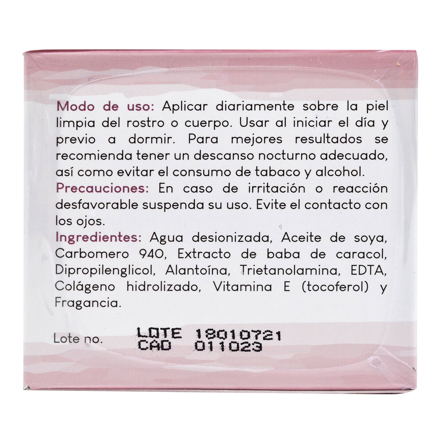 Crema De Baba De Caracol 90 G (CUARZO)