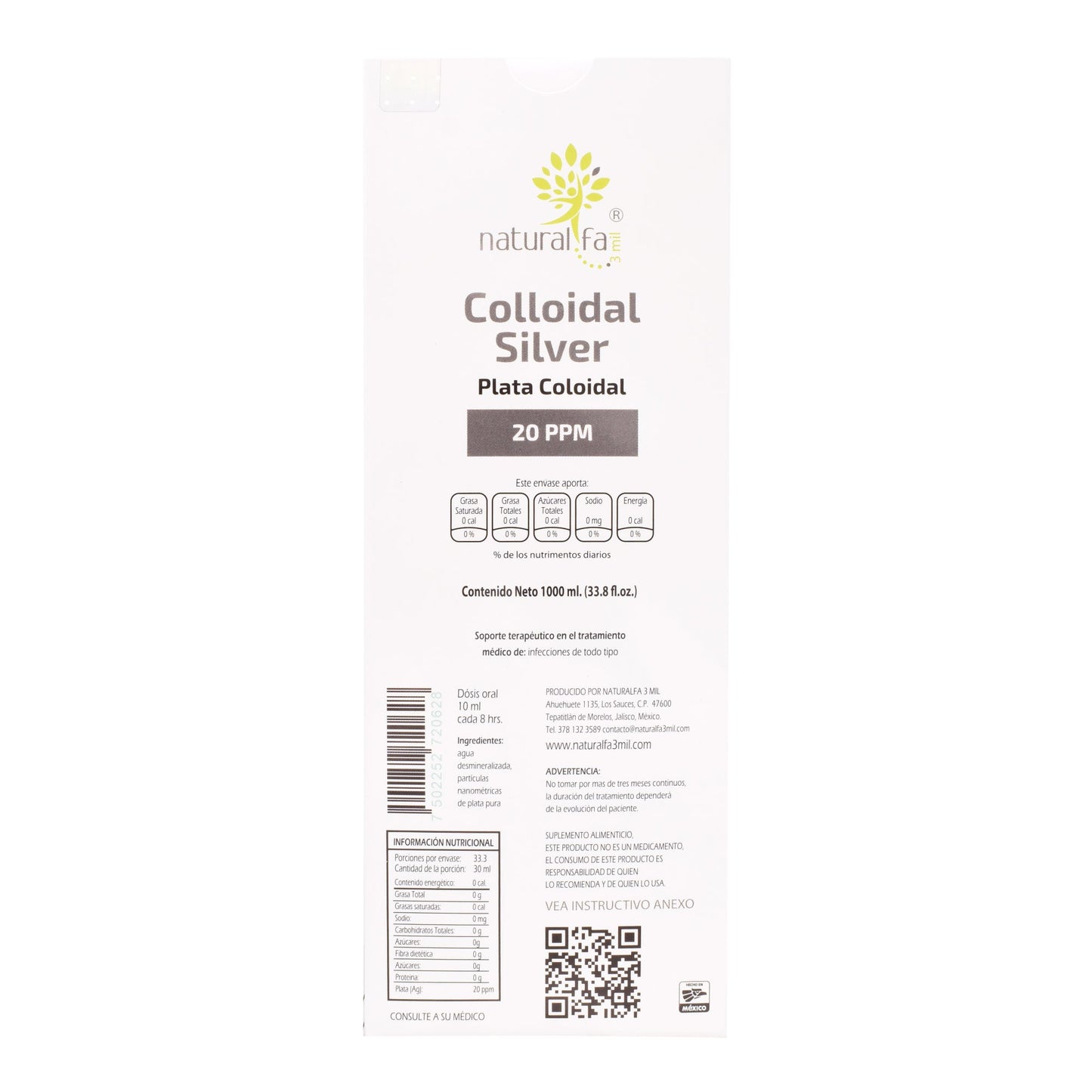 Plata Coloidal 1 L (NATURALFA3MIL)