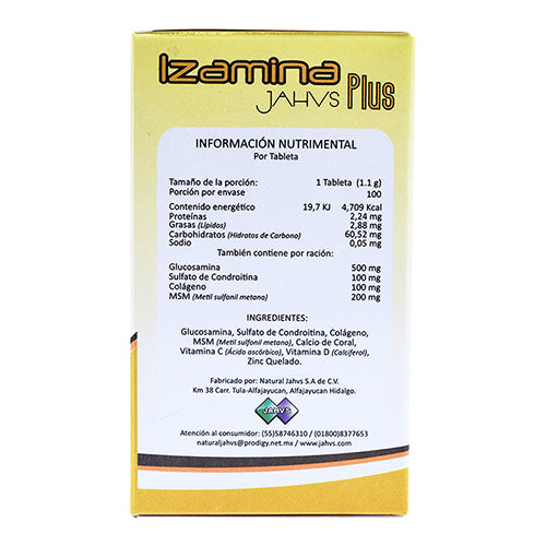 Izamina Plus 100 Tabletas (NATURAL JAHVS)