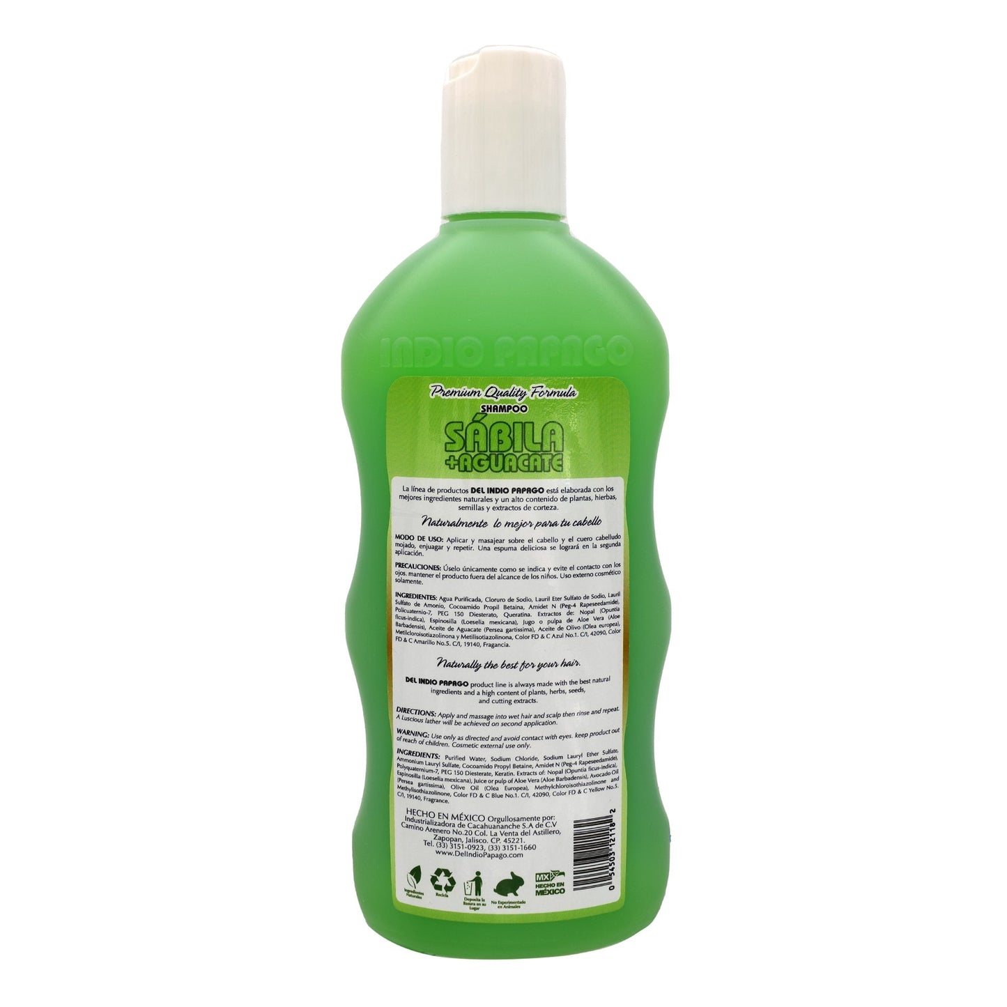 Shampoo Sabila Indio Papago 550 Mililitros (DEL INDIO PAPAGO)