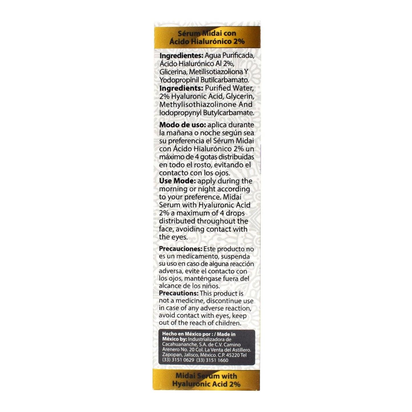 Serum Acido Hialuronico 30 Mililitros (MIDAI)