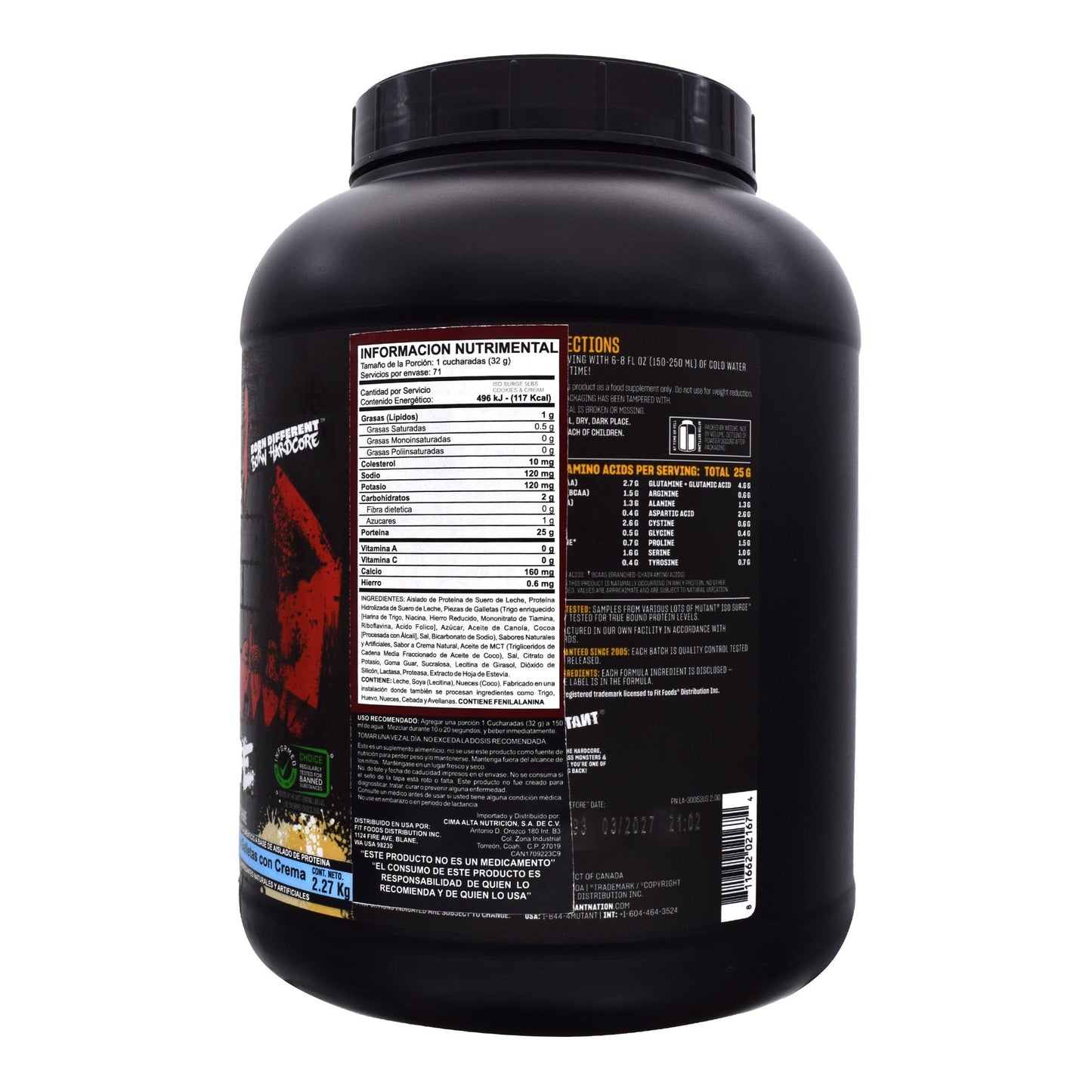 Mut Iso-surge Cookies & Cream 5 Lb (MUTANT)