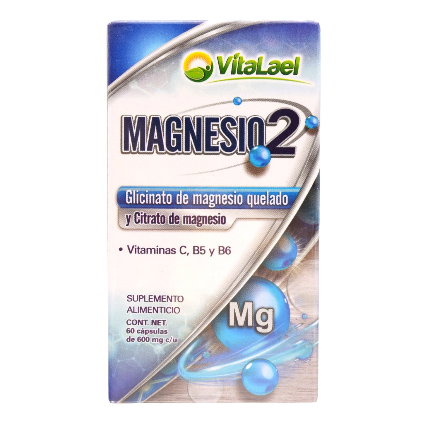 Glicinato Citrato Magnesio 60 Cápsulas (VITALAEL)