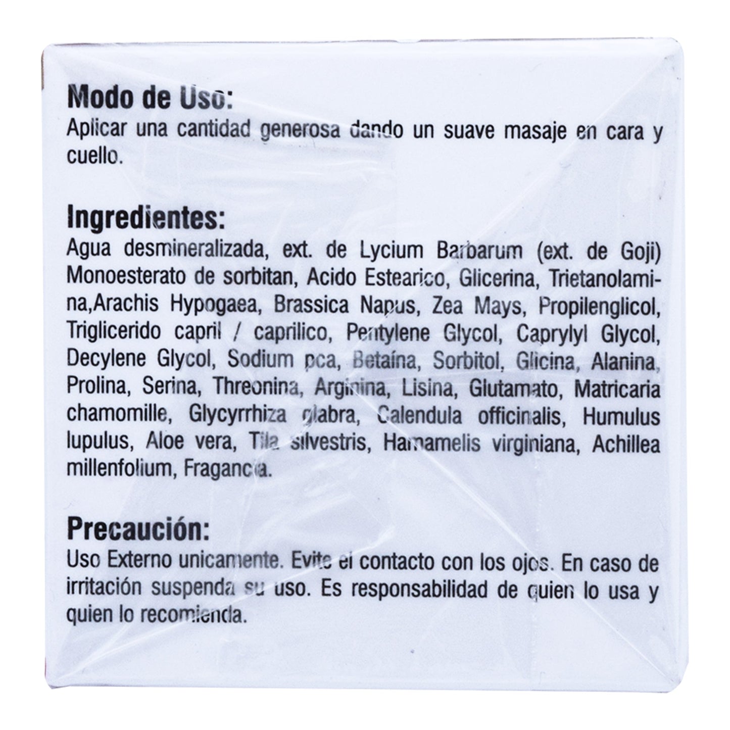 Crema De Bayas Goji 60 G (BELLA PIEL)