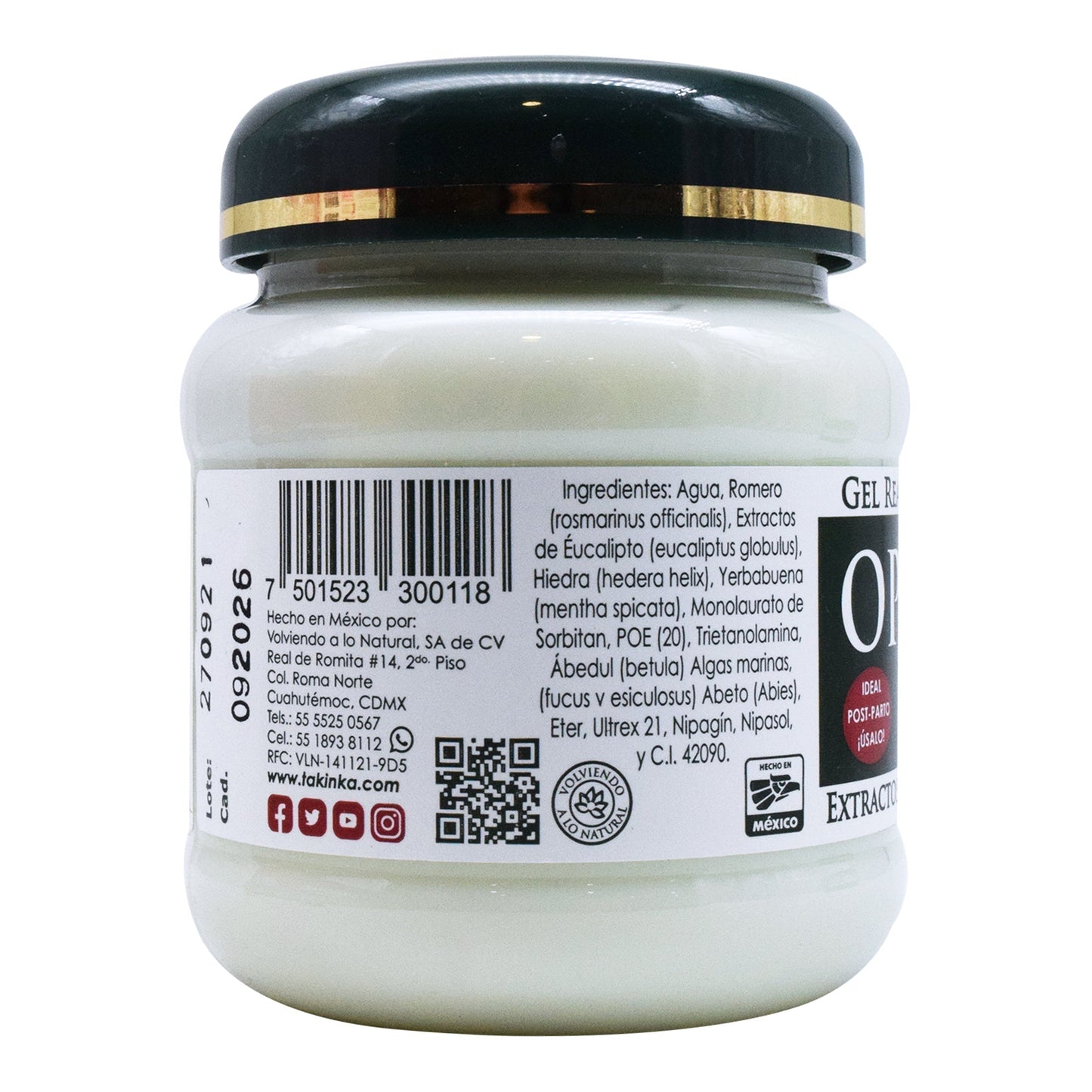 Gel Reafirmante Corporal 250 G (TAKINKA)