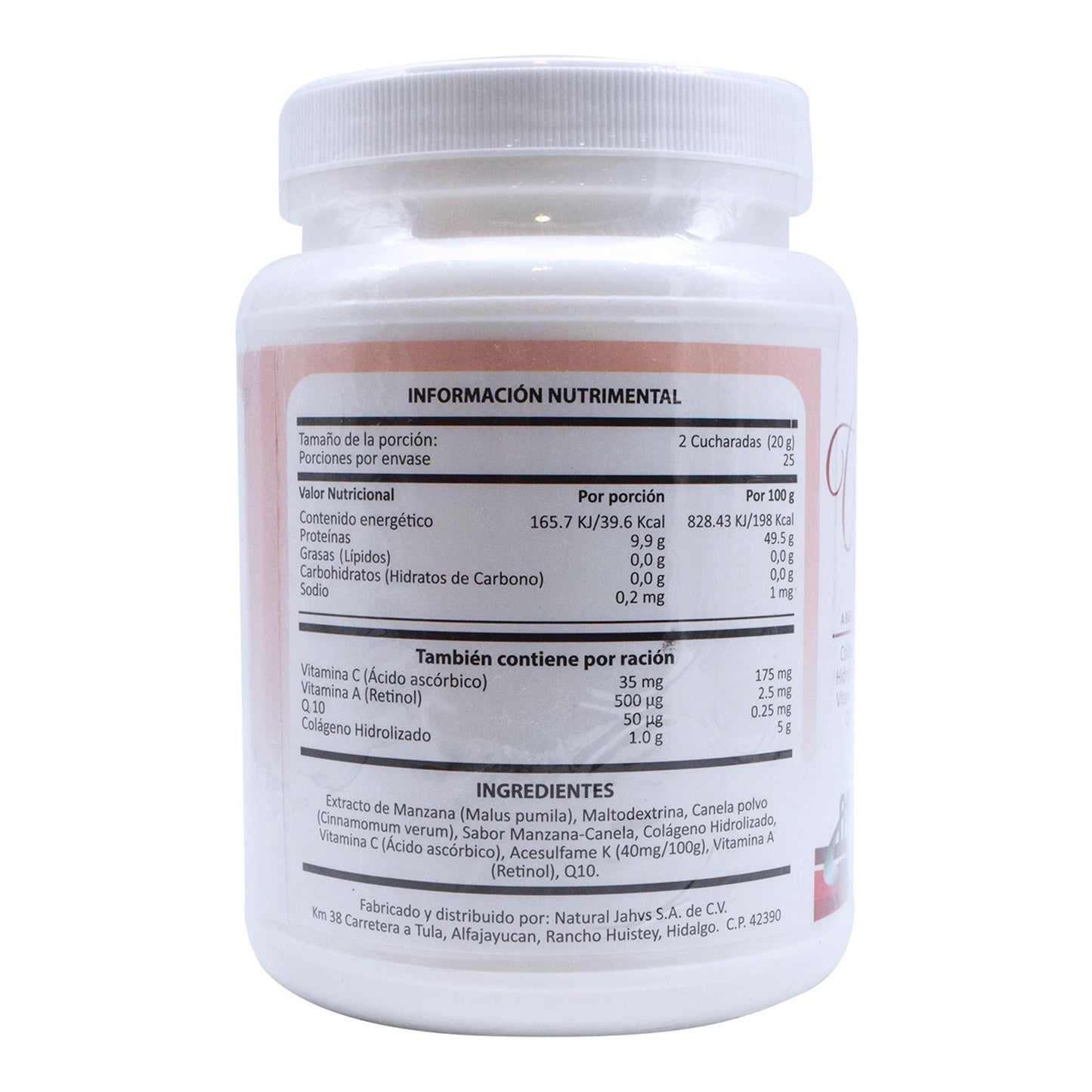 Colageno Collagen Manzana Canela 500 G (NATURAL JAHVS)