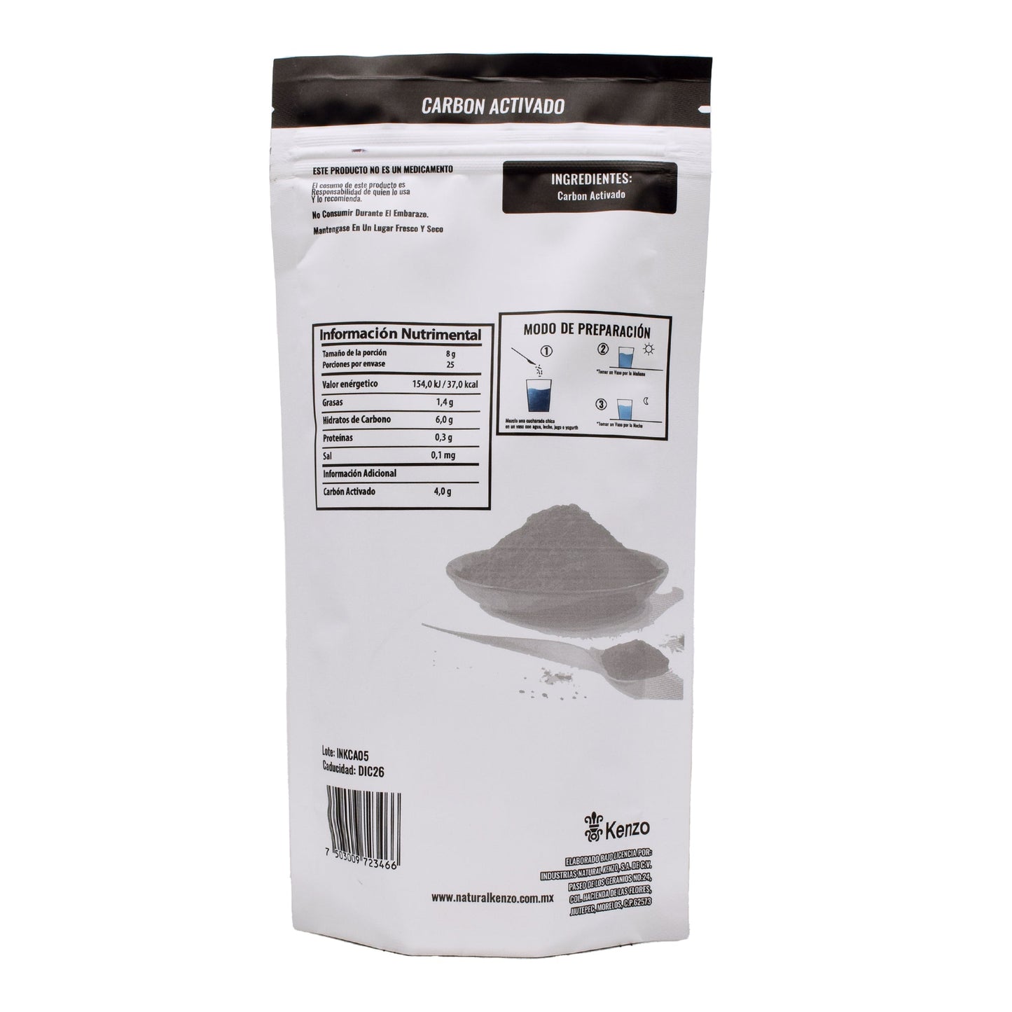 Carbon Activado 200 G (KENZO)
