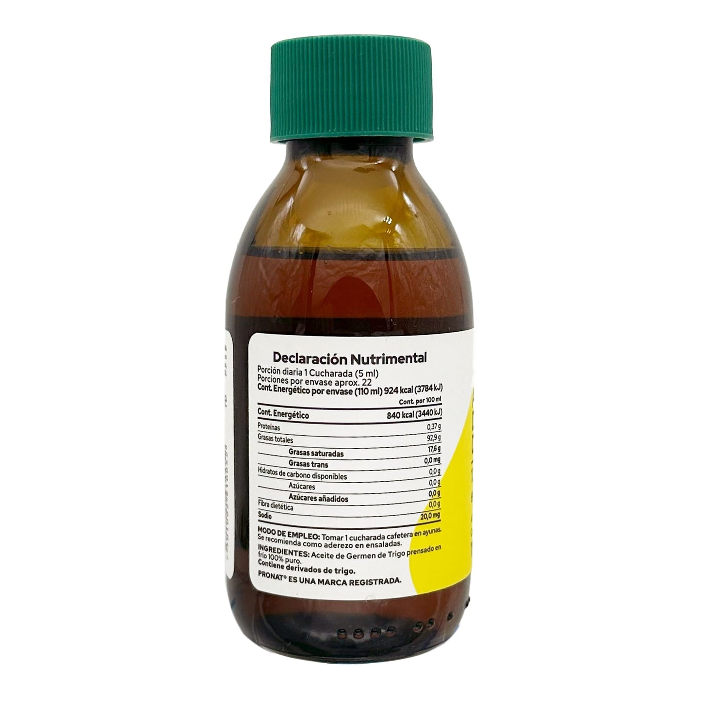 Aceite De Germen De Trigo 100 Mililitros (PRONAT)