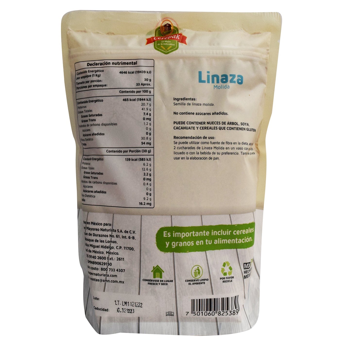 Linaza Molida 1 Kg (CEREPAK)