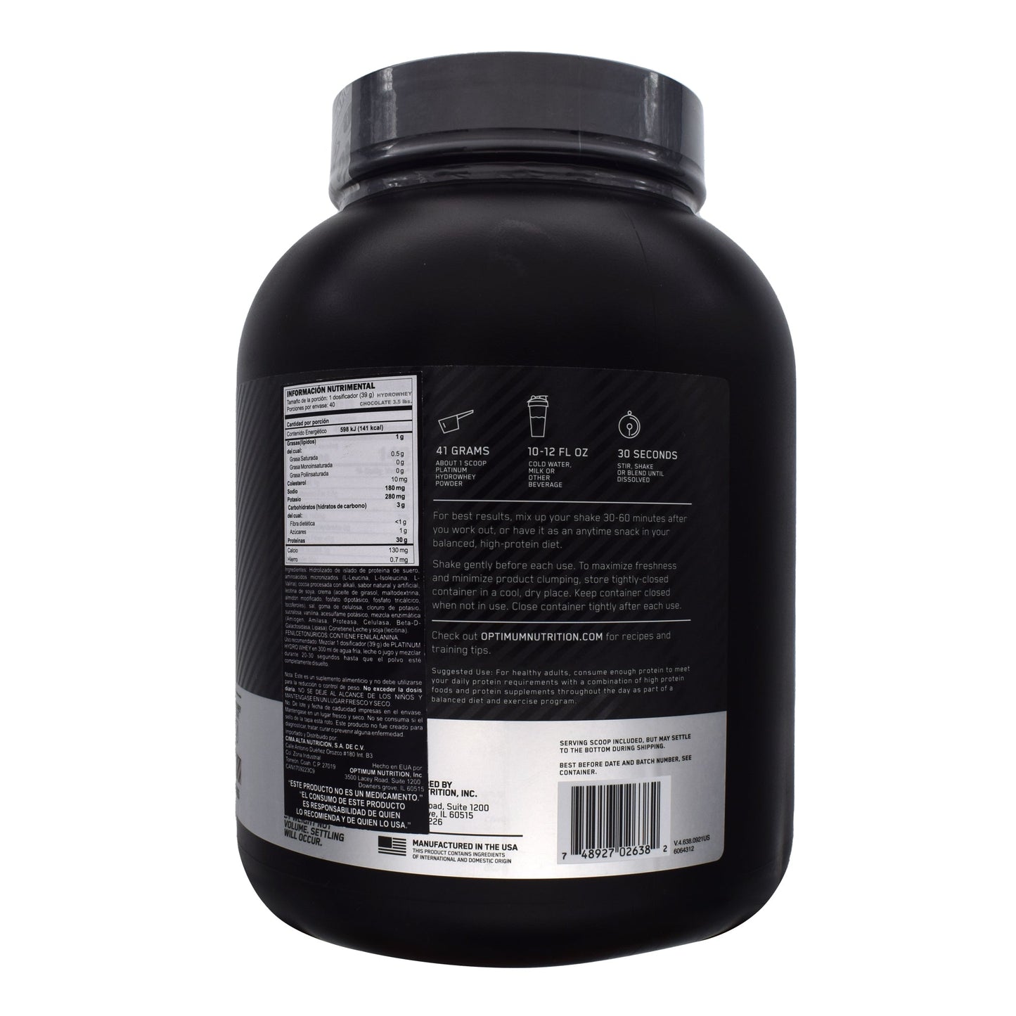 On Hydro Whey Chocolate 3.5 Lb (OPTIMUM NUTRITION)