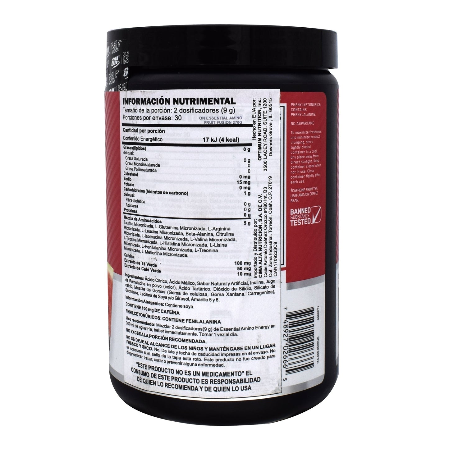 On Amino Energy Fruit Fusion 270 G (OPTIMUS NUTRITION)