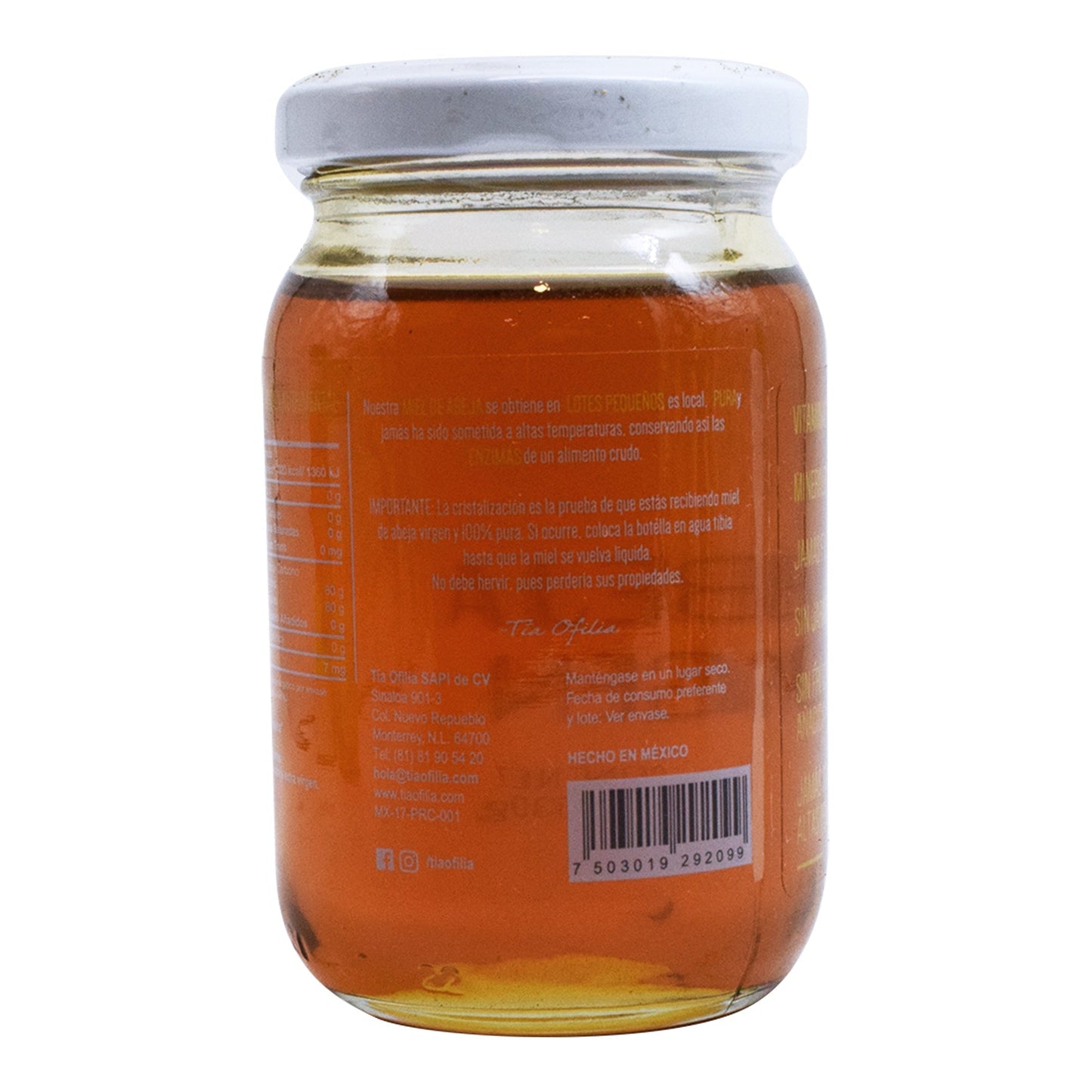 Miel De Abeja Extra Virgen 330 G (TIA OFILIA)