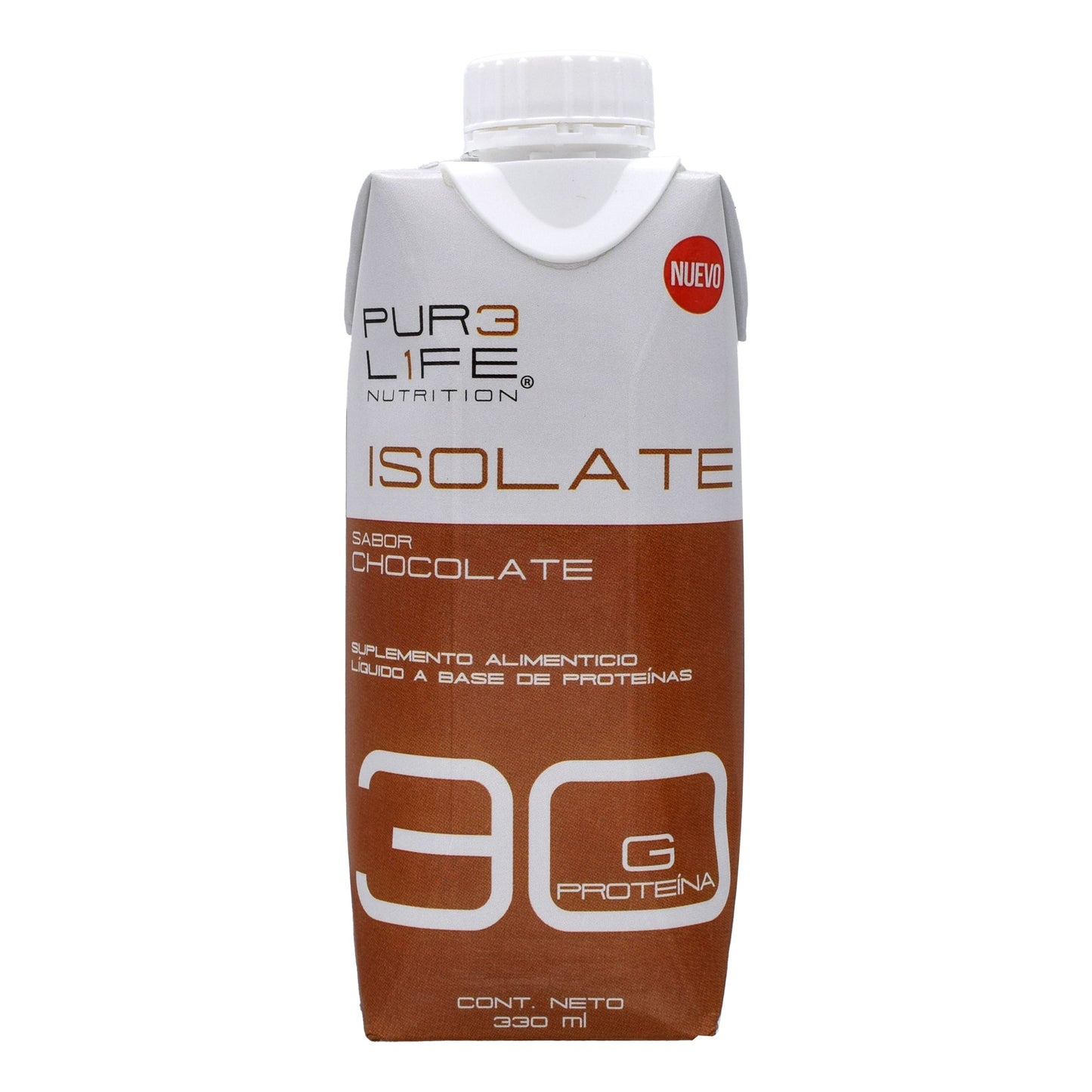 Bebida Con Proteina Sabor Chocolate 330 Mililitros (Caja 12) (PUR3 L1FE)
