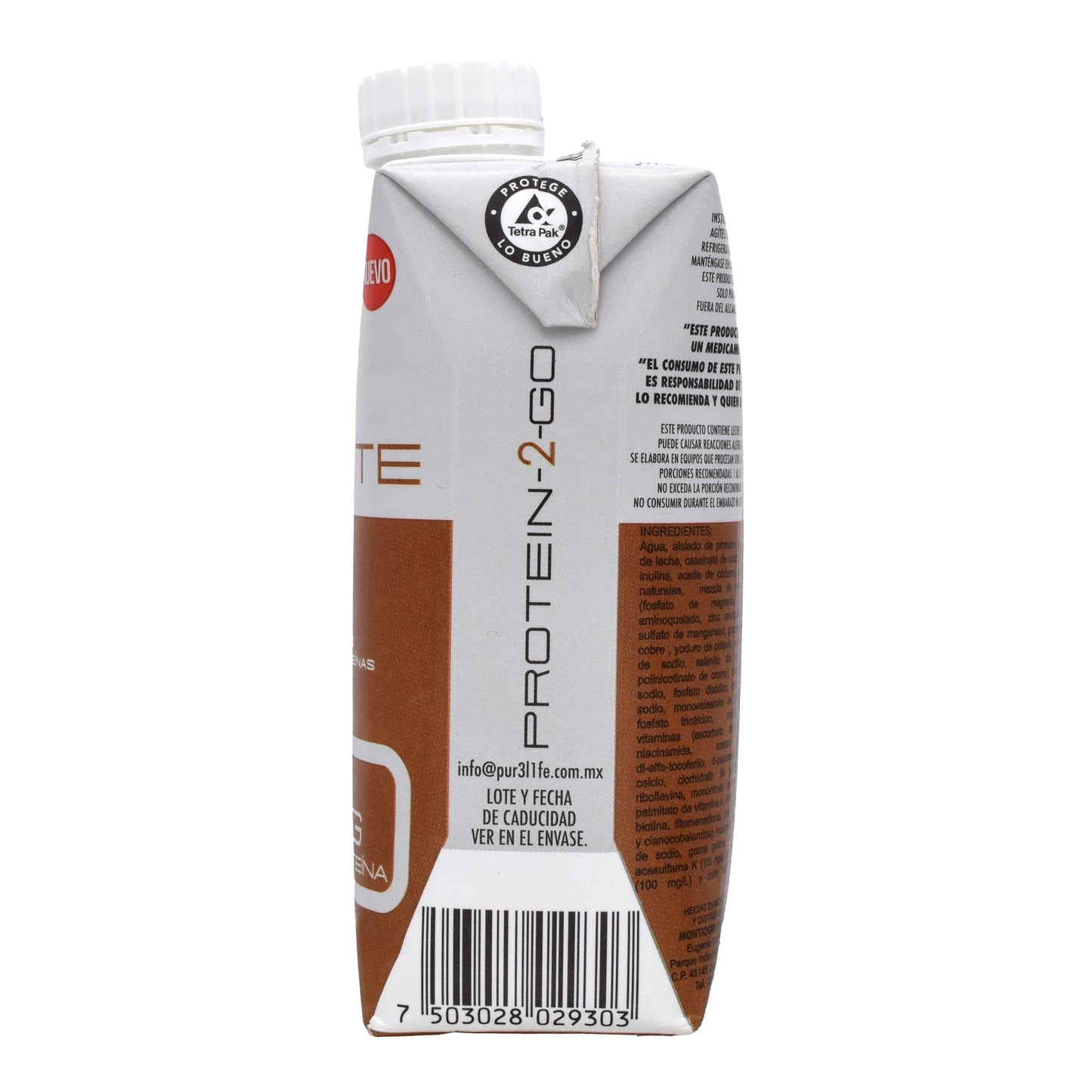 Bebida Con Proteina Sabor Chocolate 330 Mililitros (Caja 12) (PUR3 L1FE)