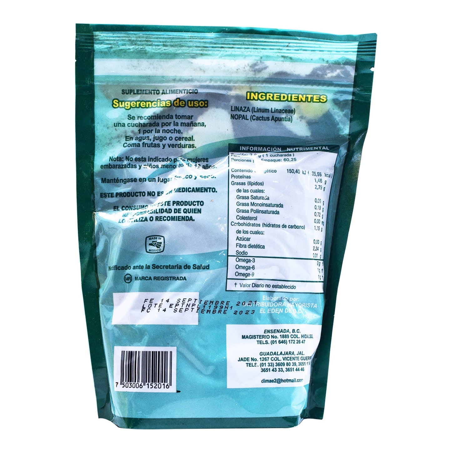 Fibra Nopalinaza Plus 470 G (NOPALINAZA)
