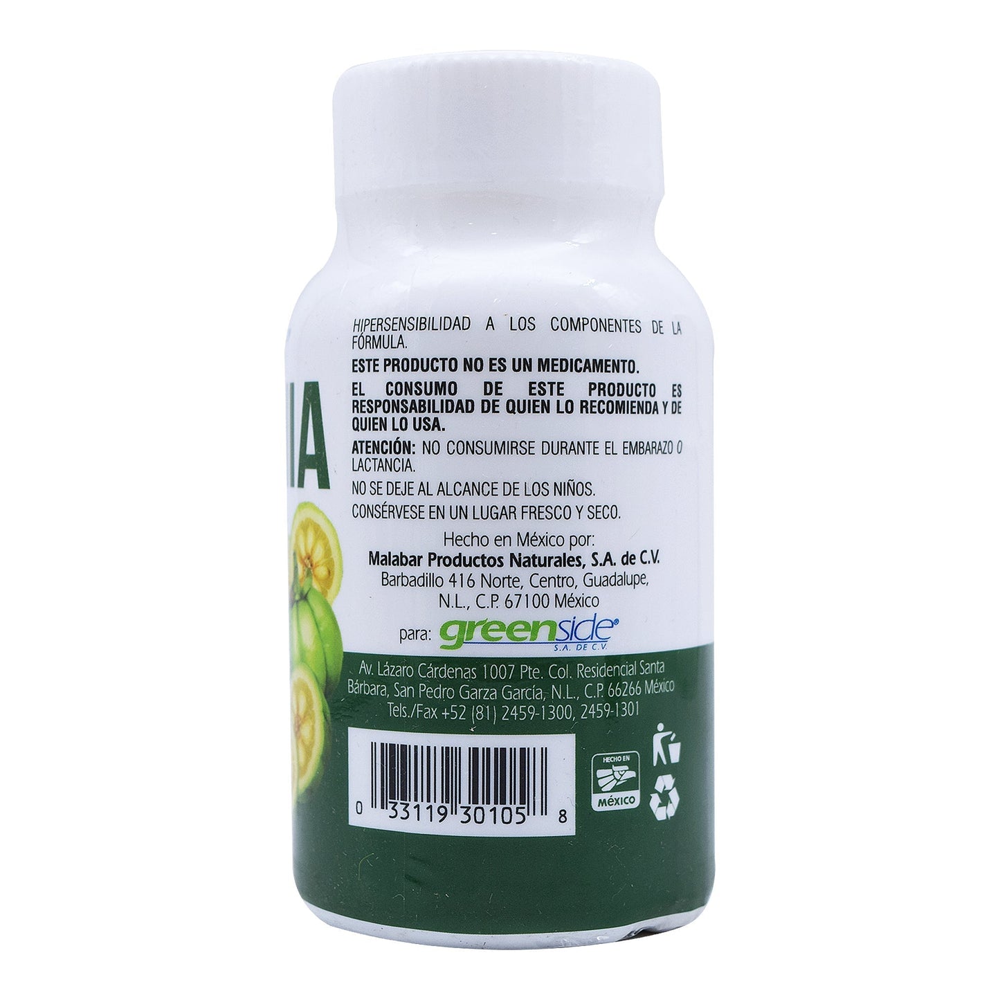 Garcinia Cambogia 60 Cápsulas (GREENSIDE)