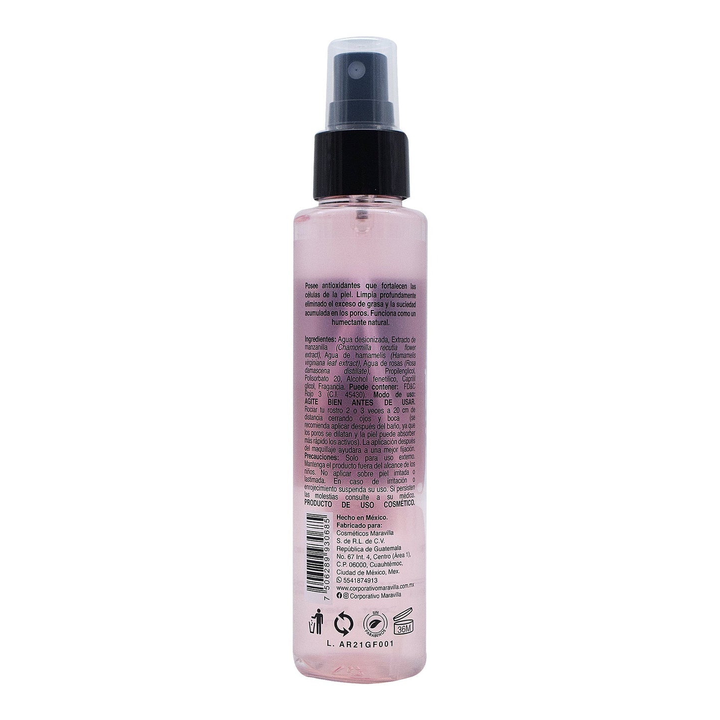 Agua De Rosas 120 Mililitros (KJ)