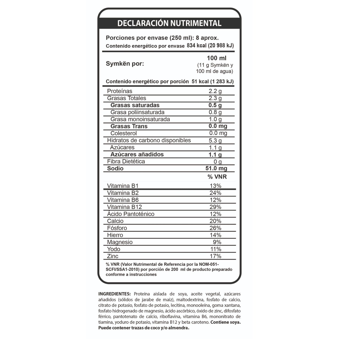 Bebida De Soya Natural 180 G (SOYAMIGO)