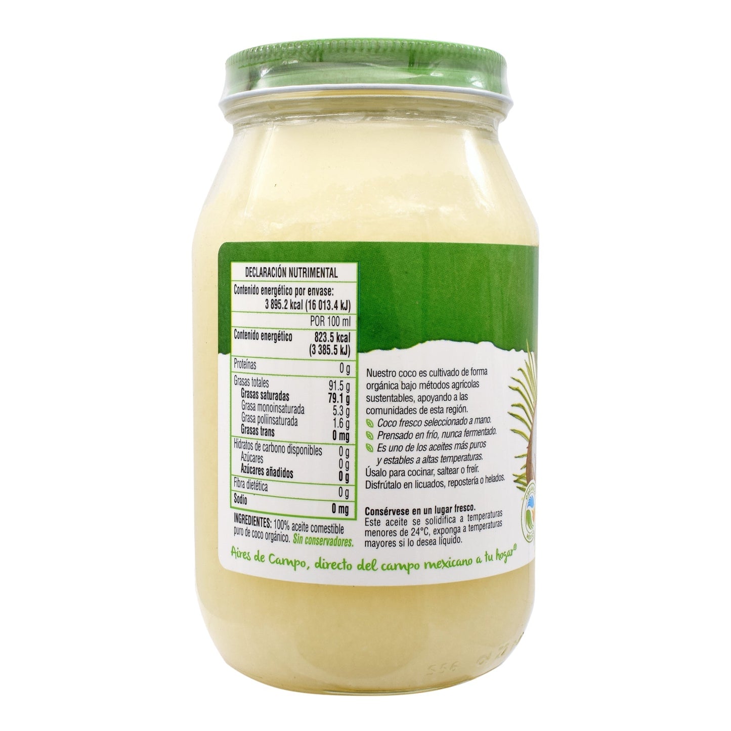 Aceite De Coco 473 Mililitros (AIRES DE CAMPO)