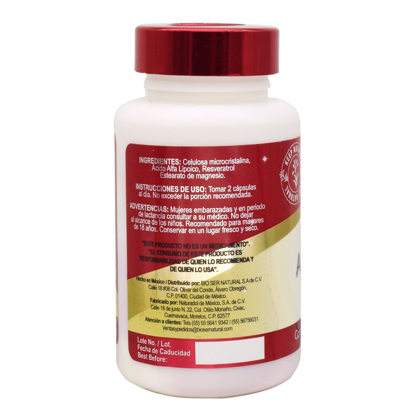 Acido Alfa Lipoico 60 Cápsulas (KEEP NATURAL)