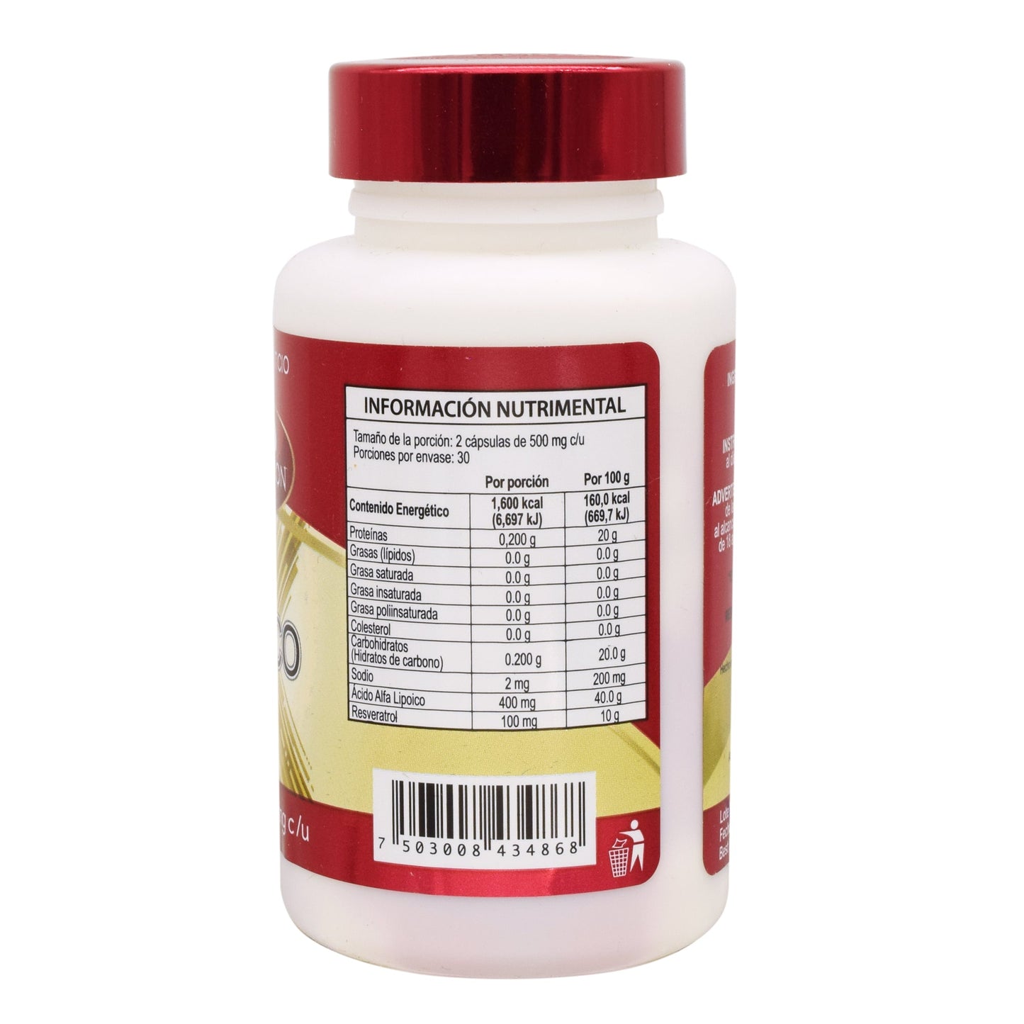 Acido Alfa Lipoico 60 Cápsulas (KEEP NATURAL)