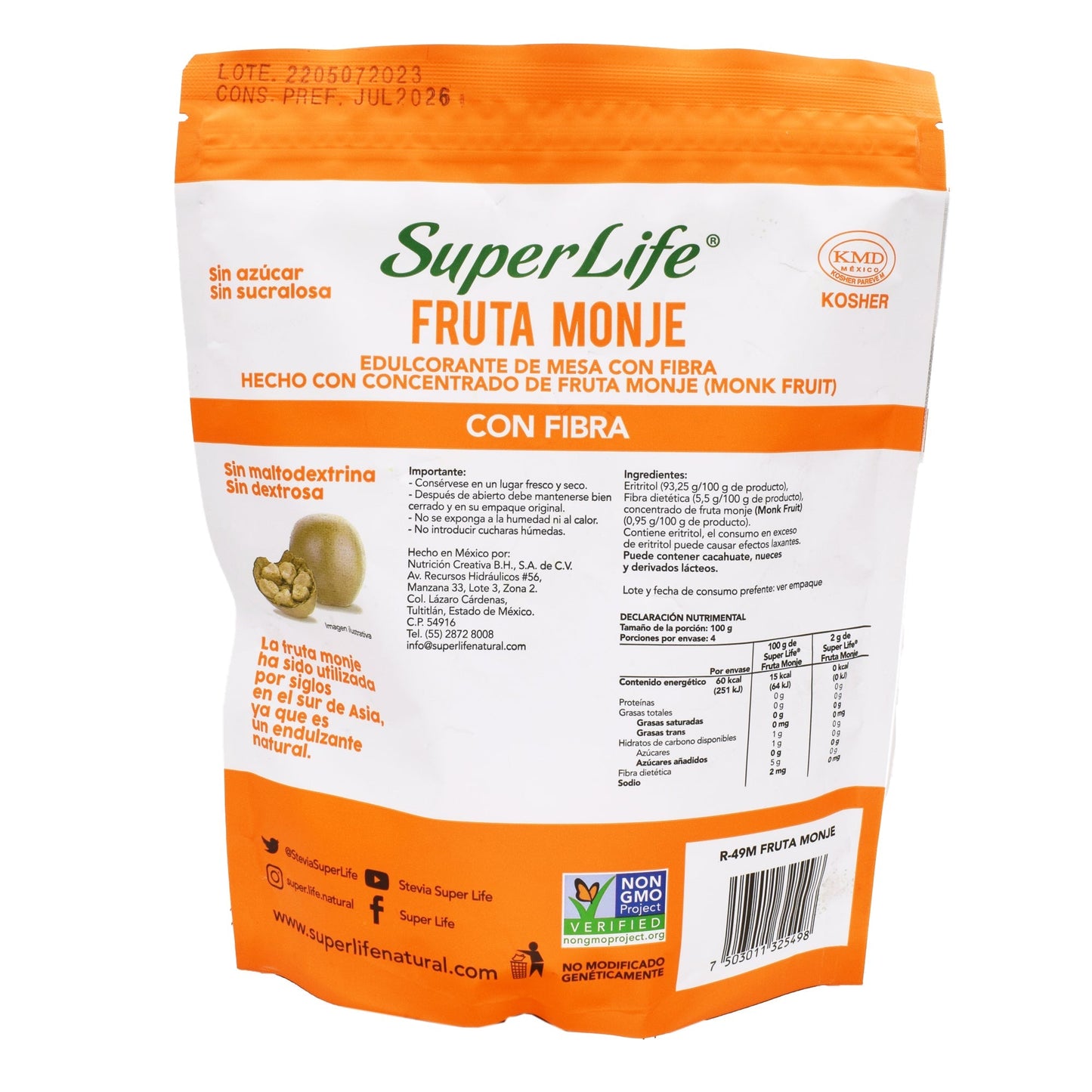 Fruto Del Monje Granulado 400 G (SUPER LIFE)