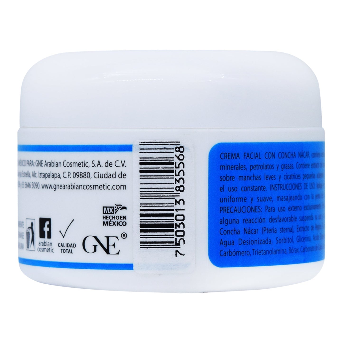 Crema De Concha Nacar 120 G (GIZEH)