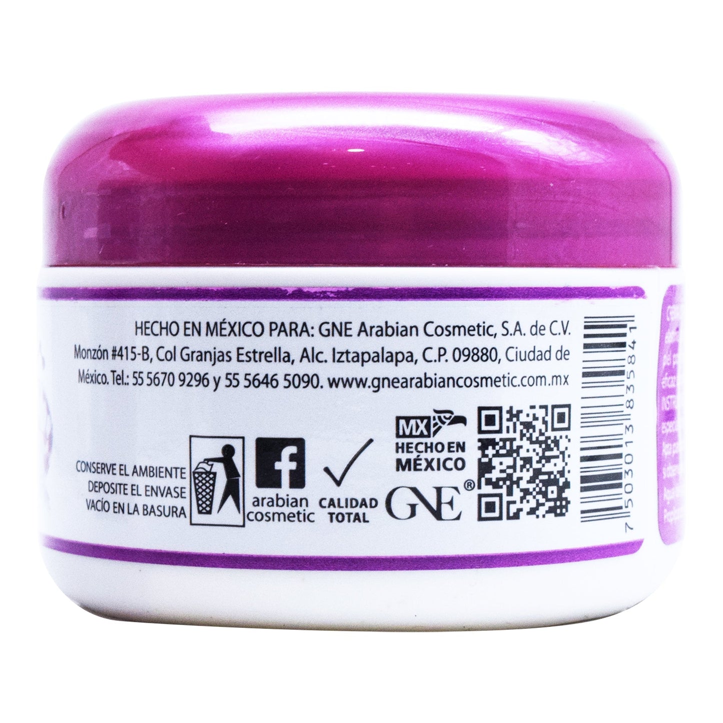 Crema De Colageno Y Elastina 120 G (ARABIAN)